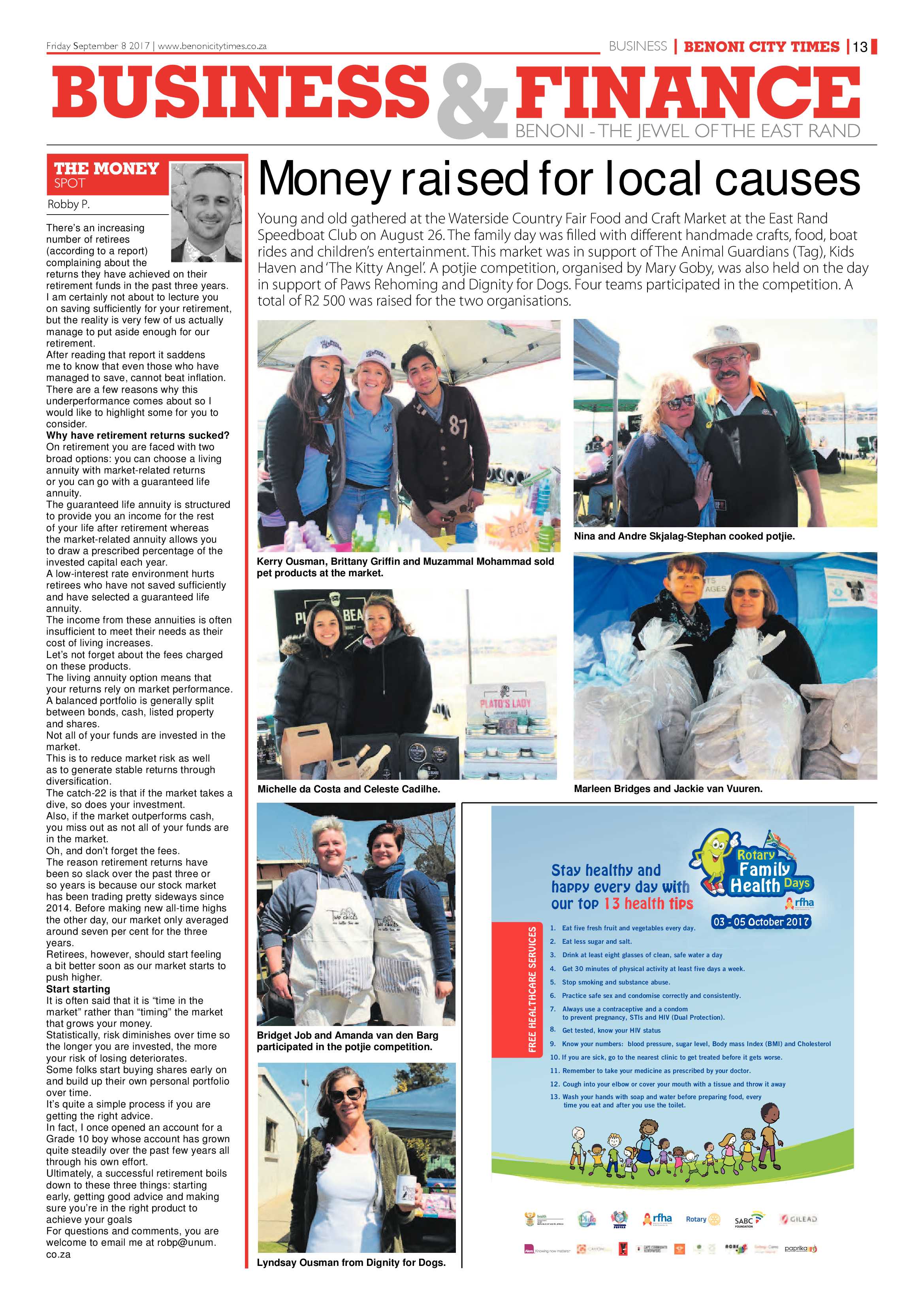 Benoni City Times 07 September 2017 page 13