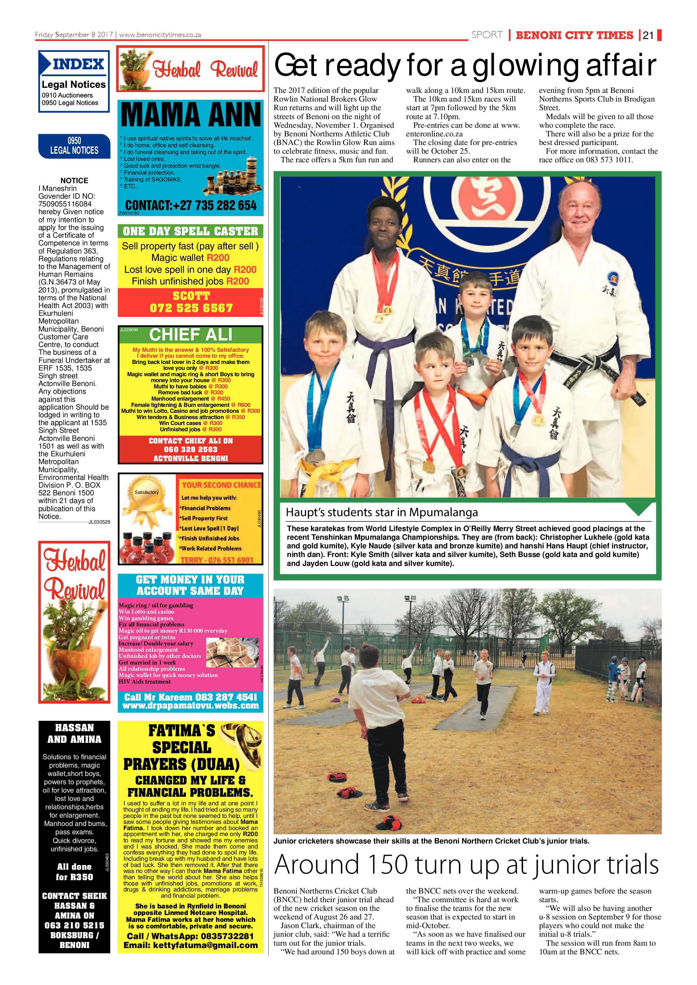 Benoni City Times 07 September 2017 page 21