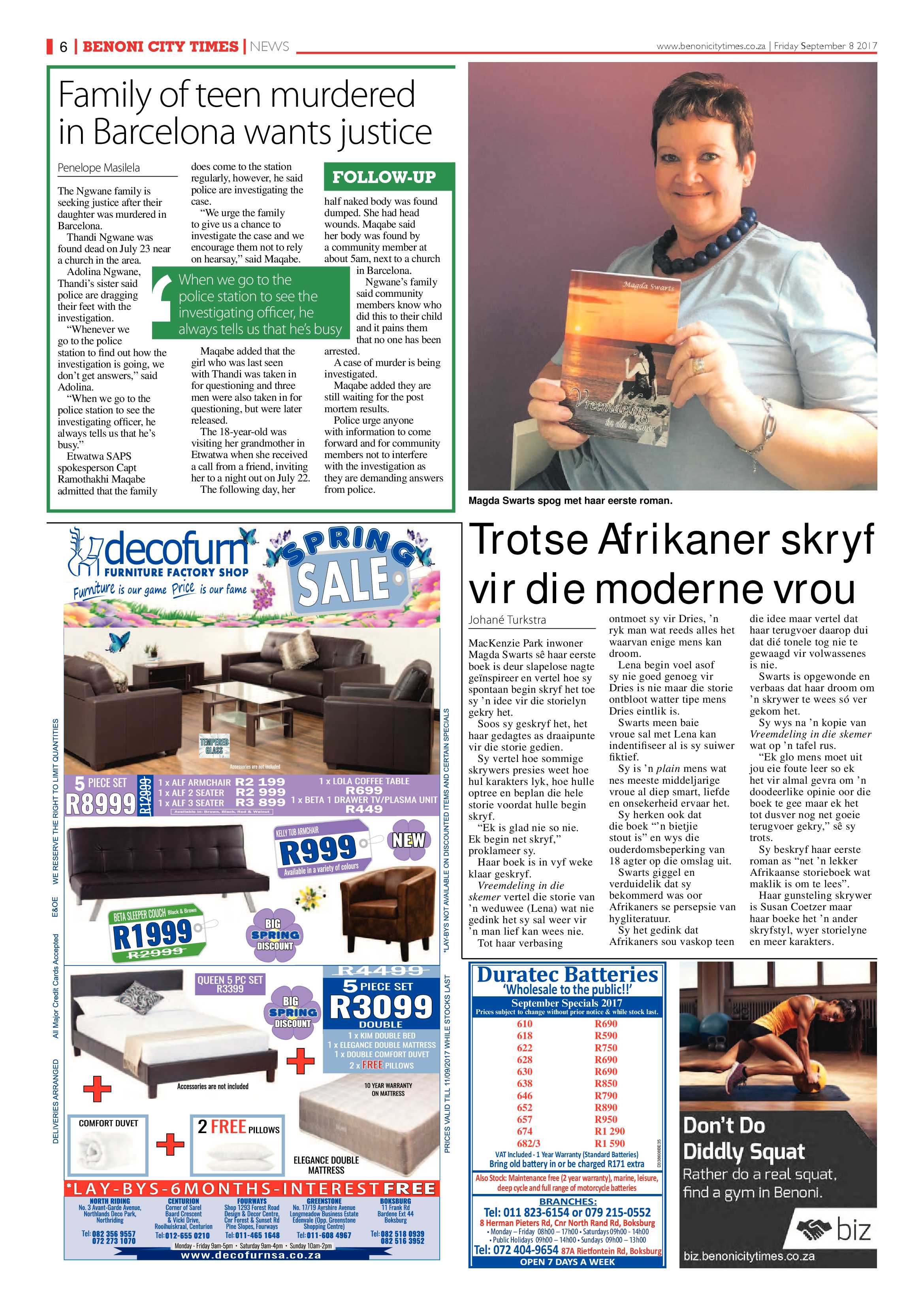 Benoni City Times 07 September 2017 page 6