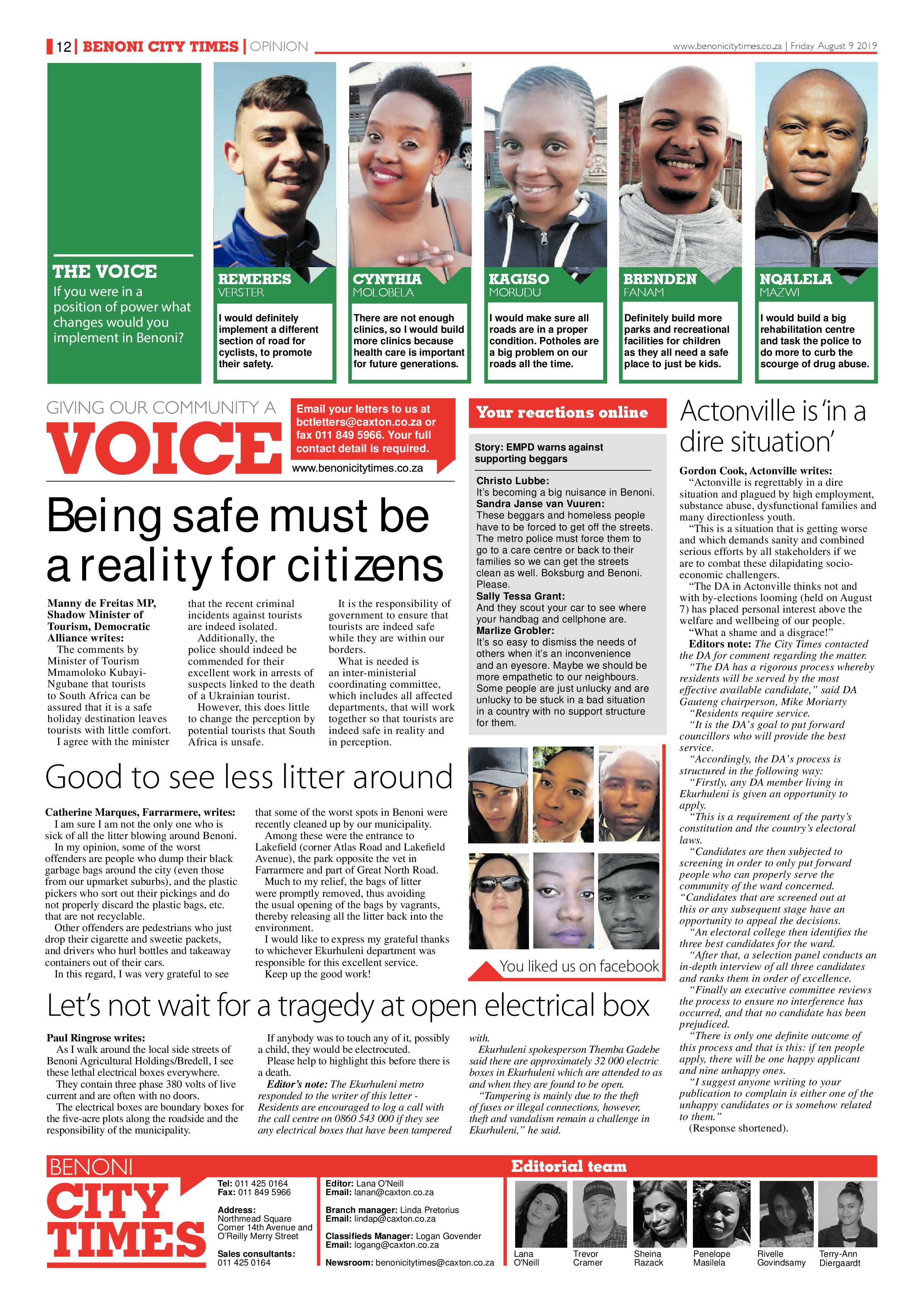 Benoni City Times 08 August 2019 page 12