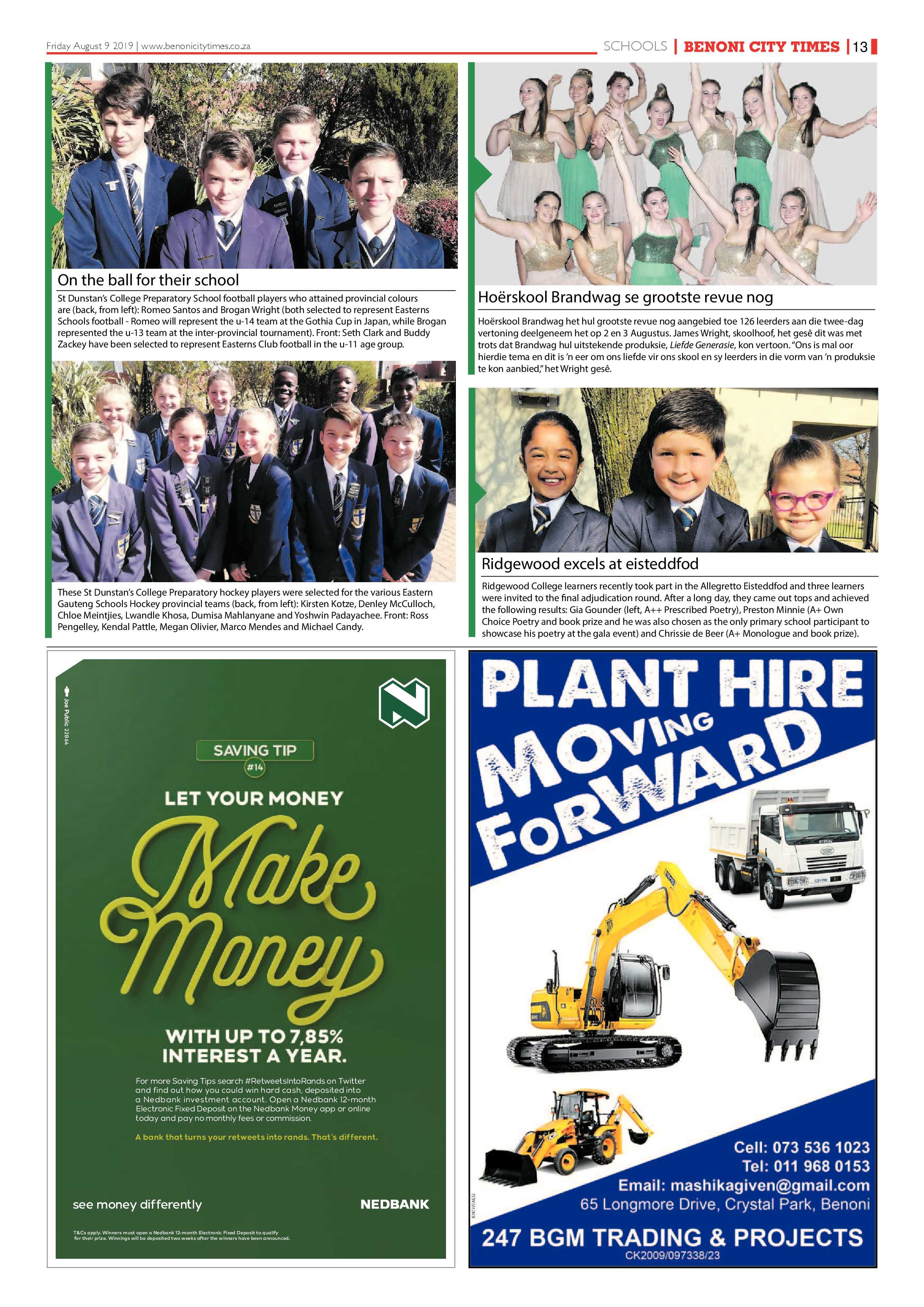 Benoni City Times 08 August 2019 page 13
