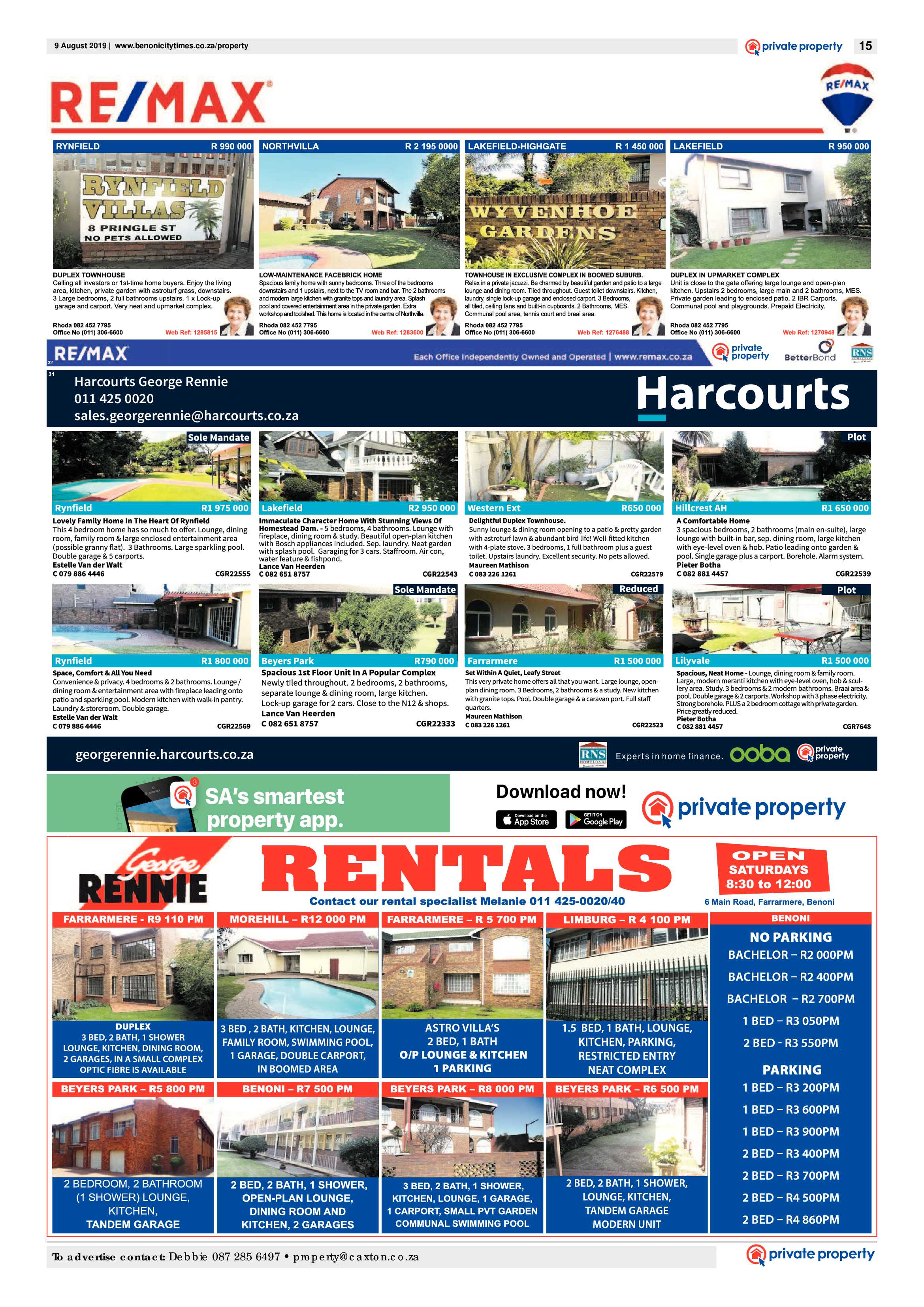Benoni City Times 08 August 2019 page 15