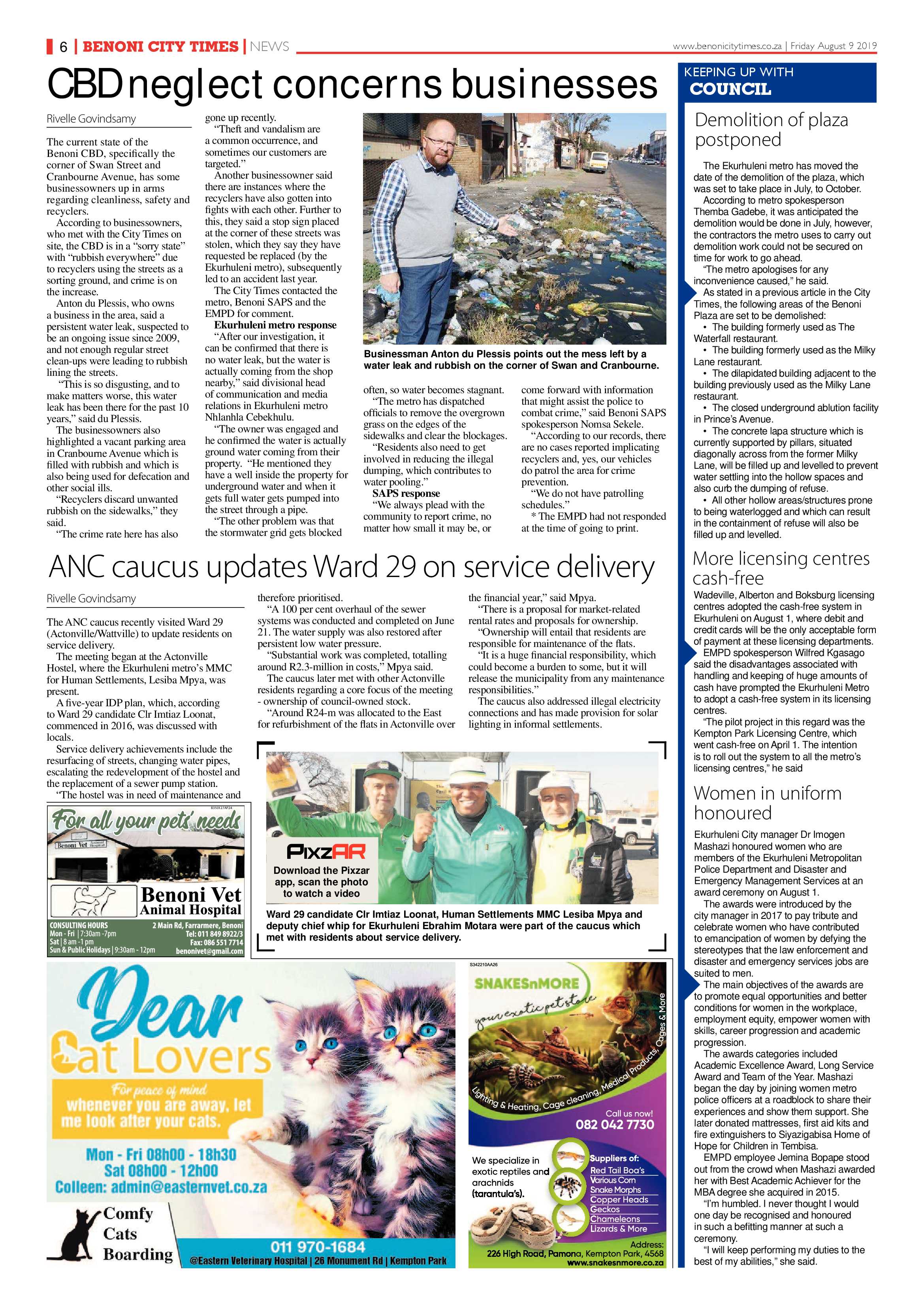Benoni City Times 08 August 2019 page 6