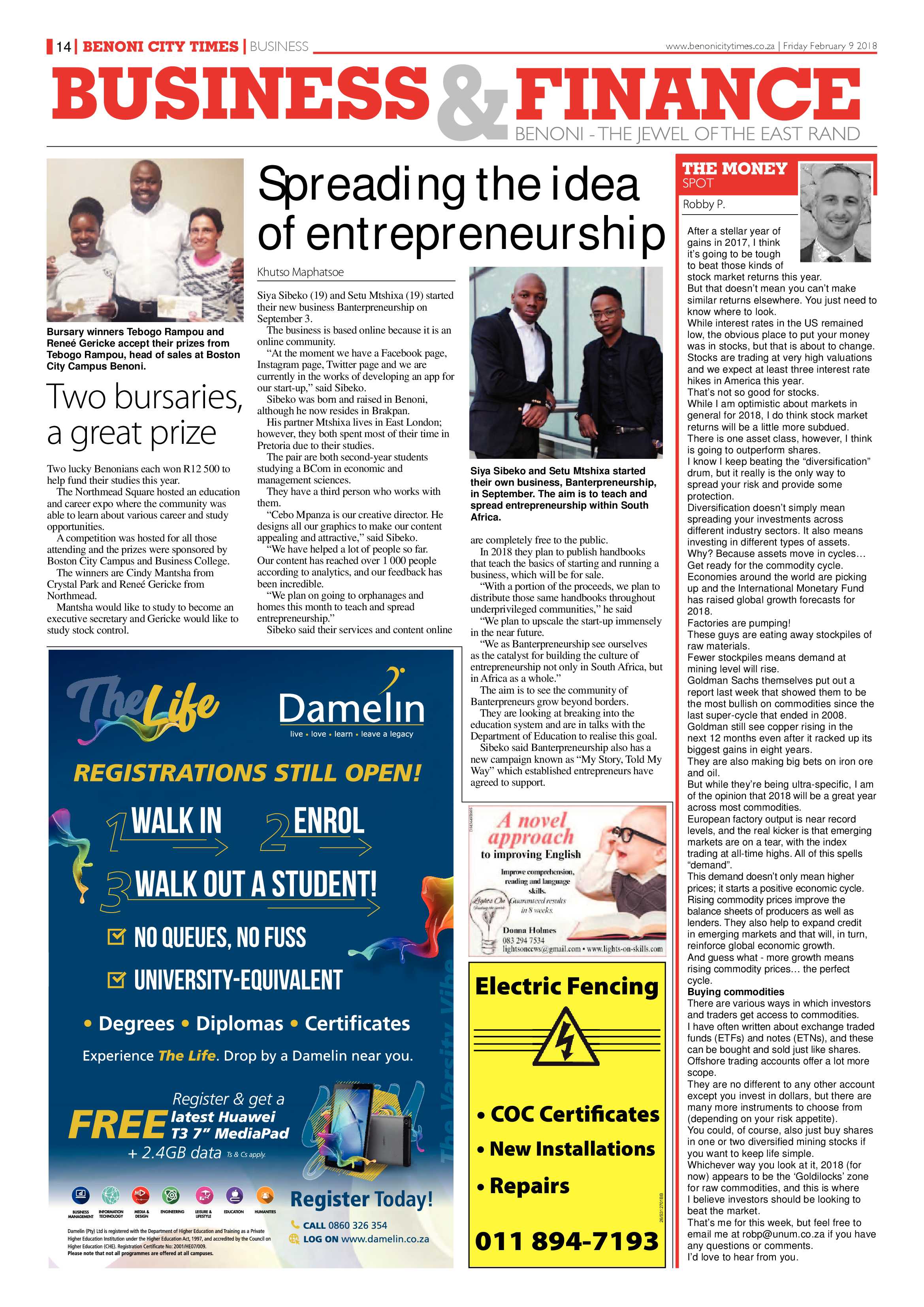 Benoni City Times 08 February 2018 page 14