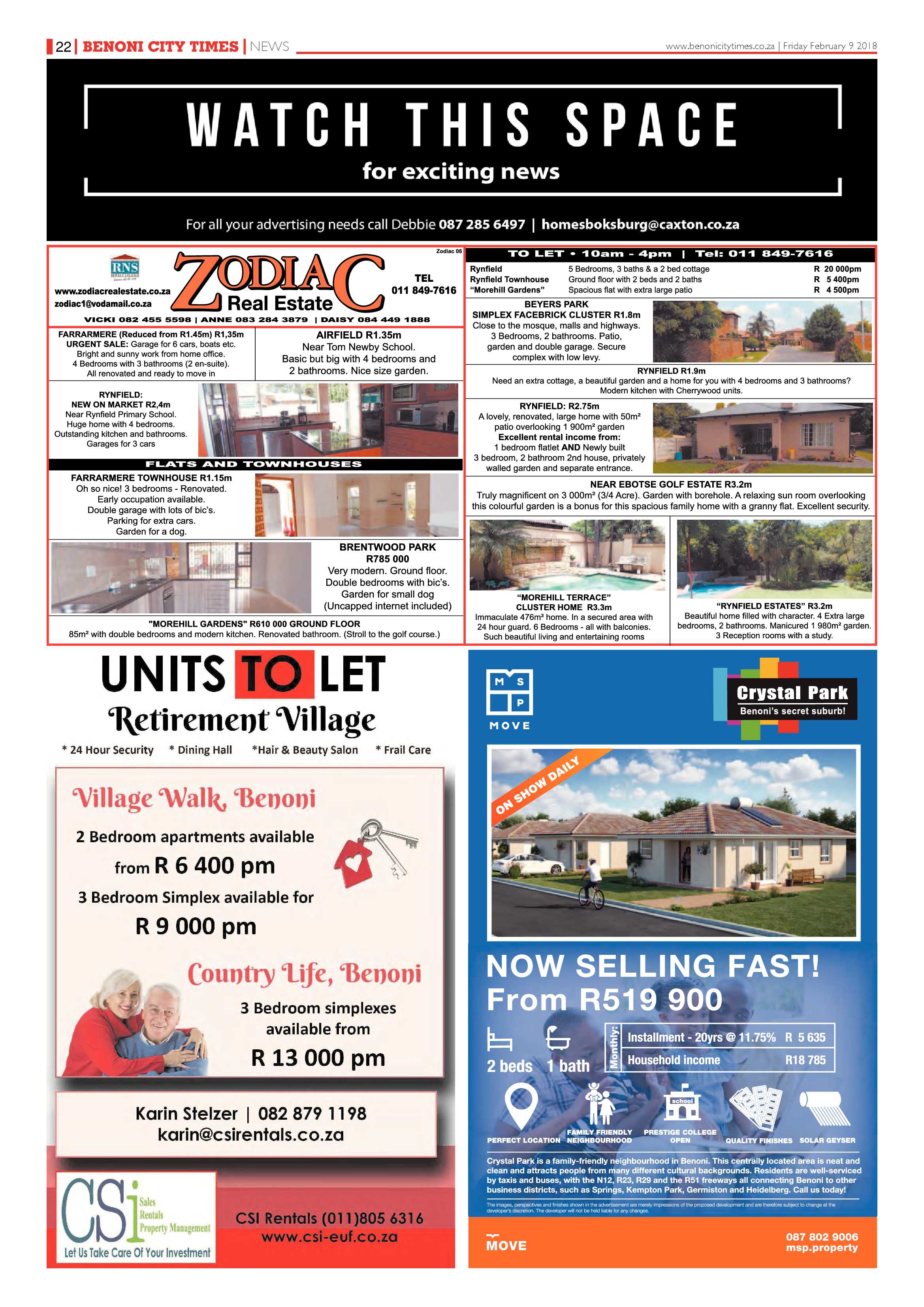 Benoni City Times 08 February 2018 page 22