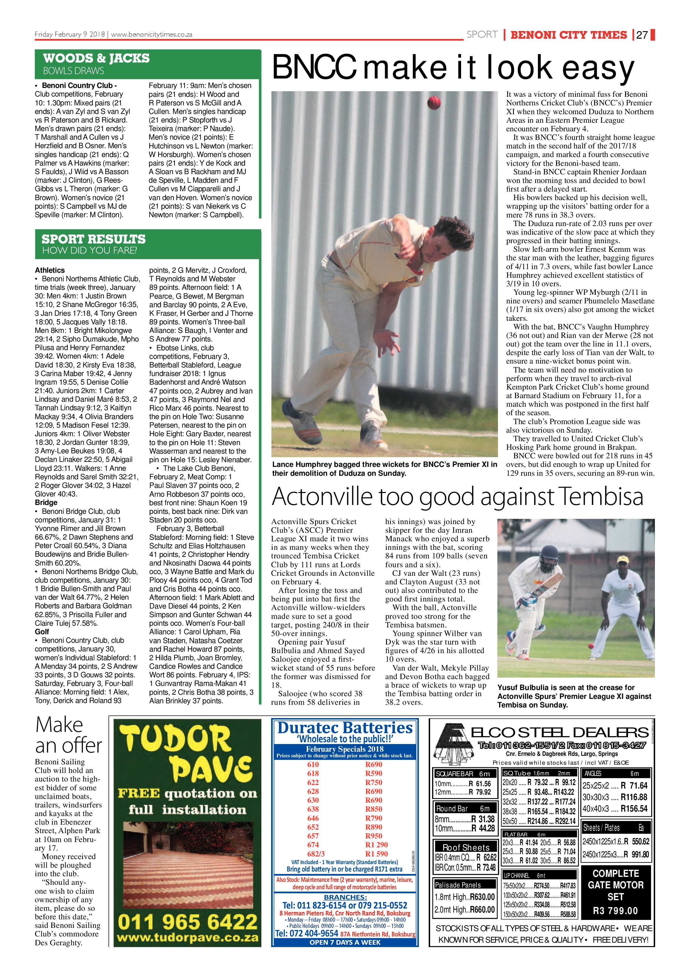 Benoni City Times 08 February 2018 page 27