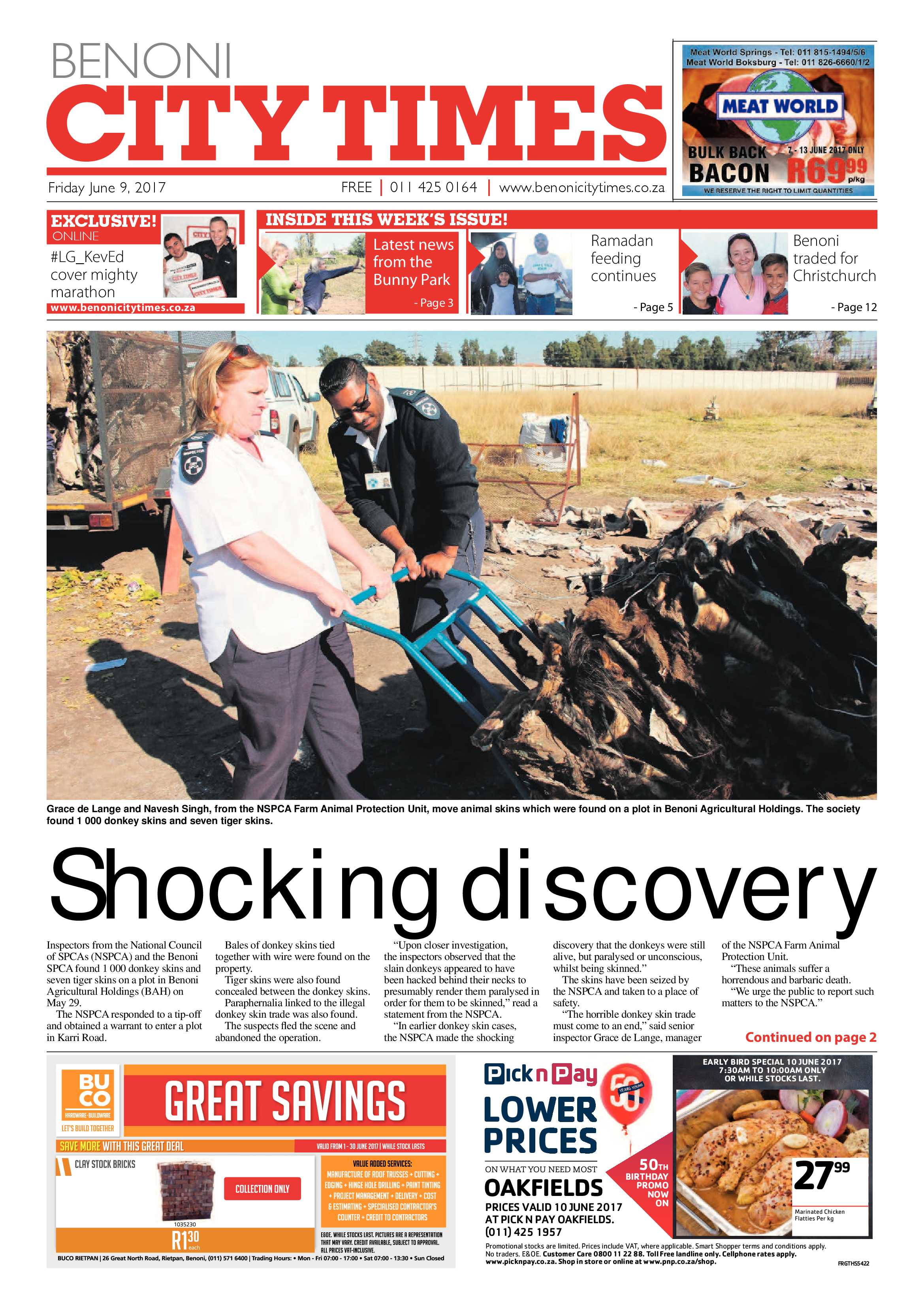 Benoni City Times 08 June 2017 page 1