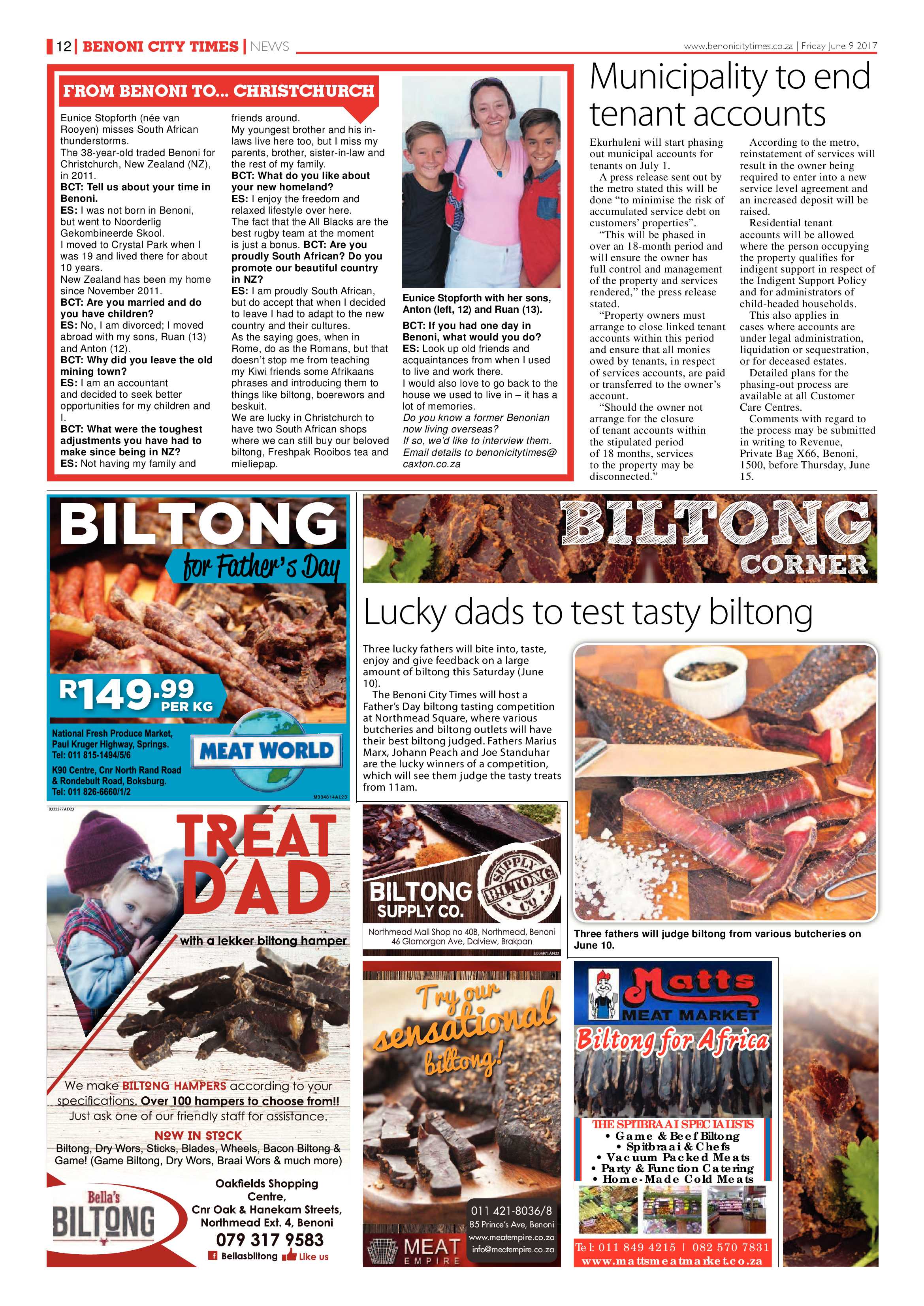 Benoni City Times 08 June 2017 page 12