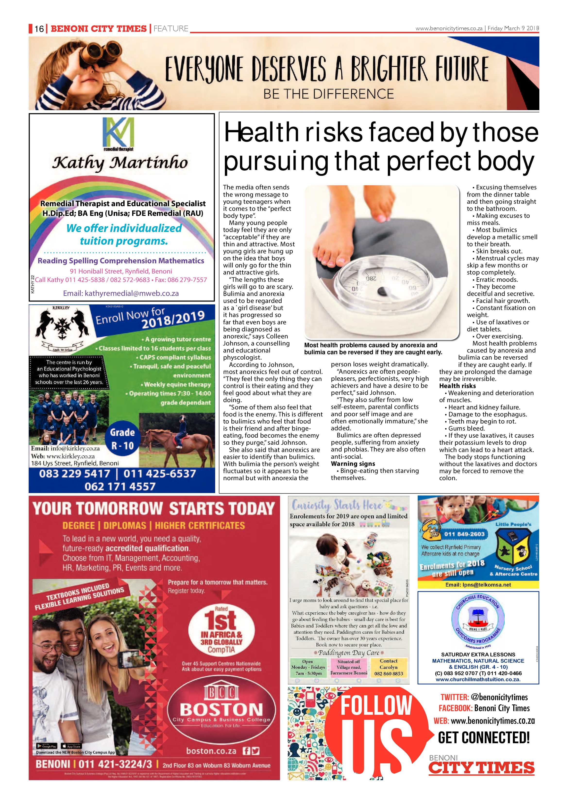 Benoni City Times 08 March 2018 page 16