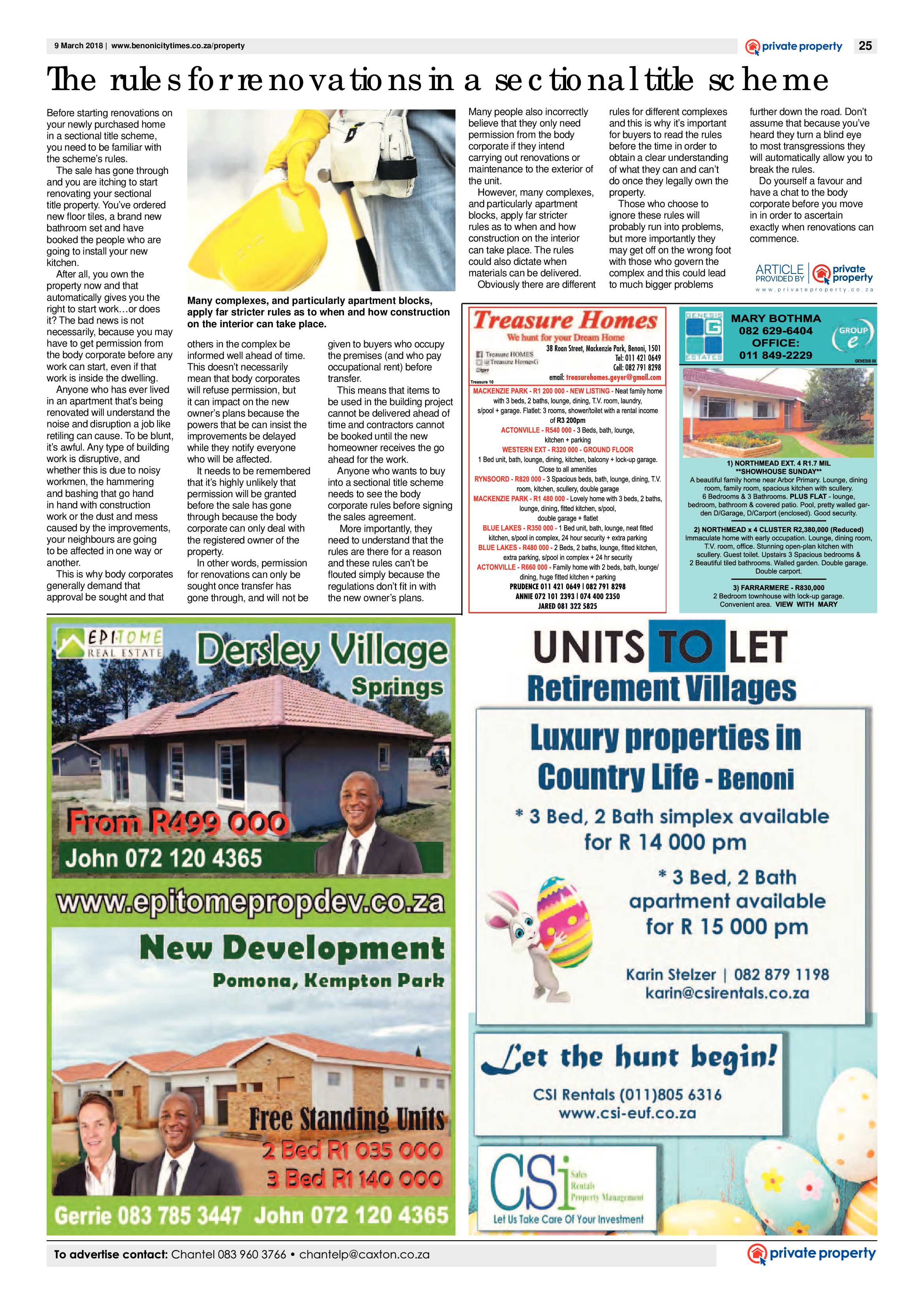 Benoni City Times 08 March 2018 page 25