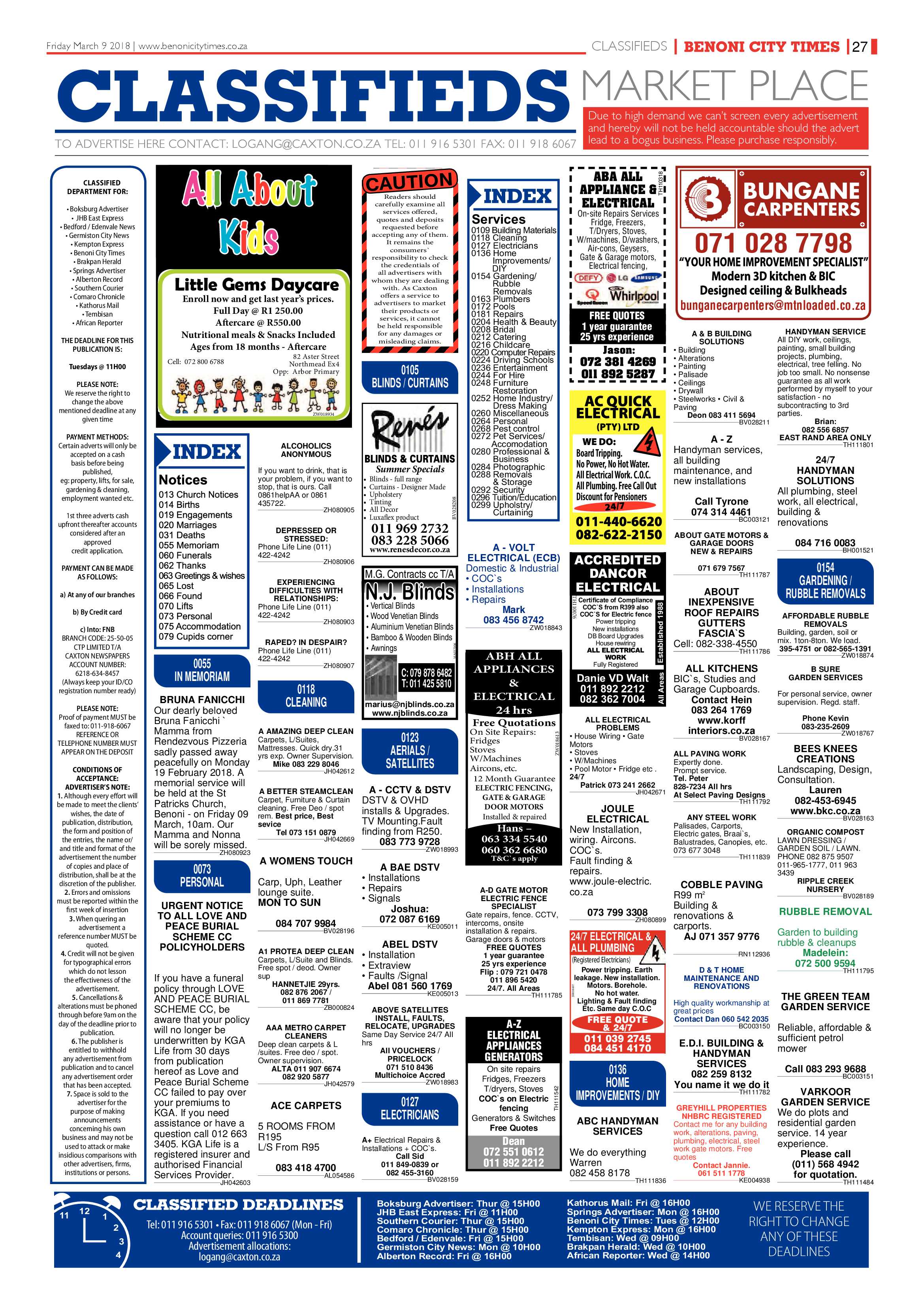 Benoni City Times 08 March 2018 page 27