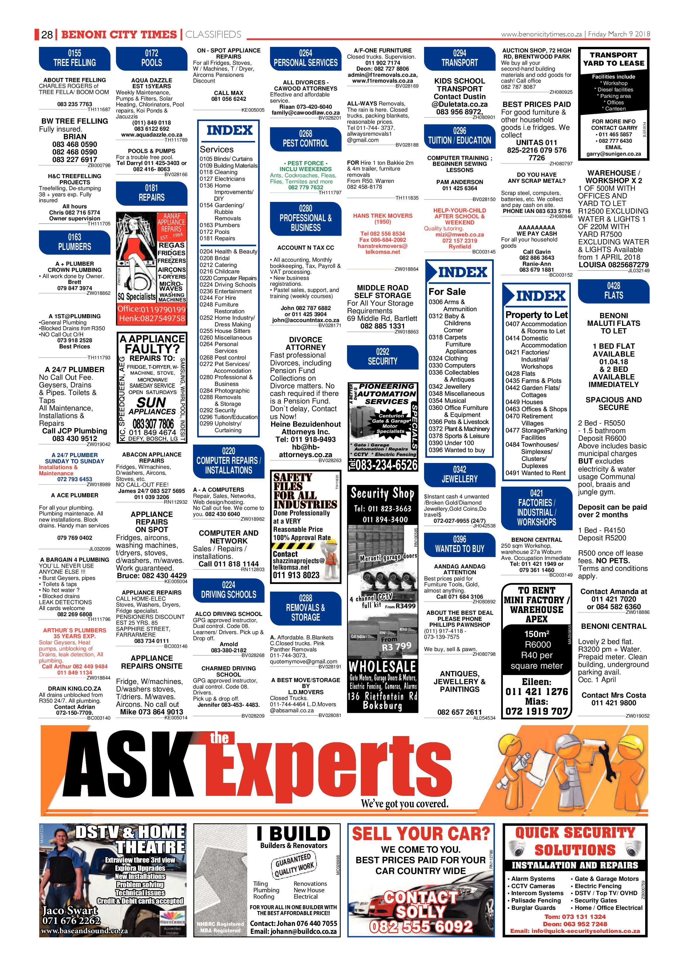 Benoni City Times 08 March 2018 page 28