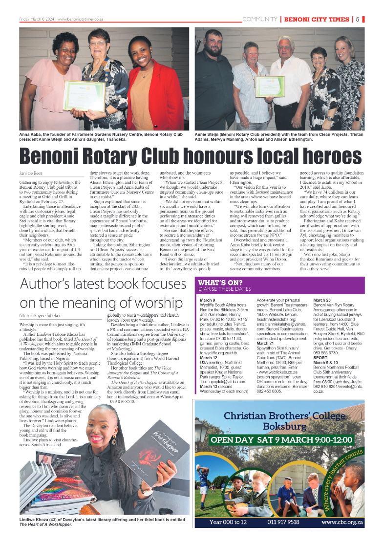 Benoni City Times 08 March 2024 page 5