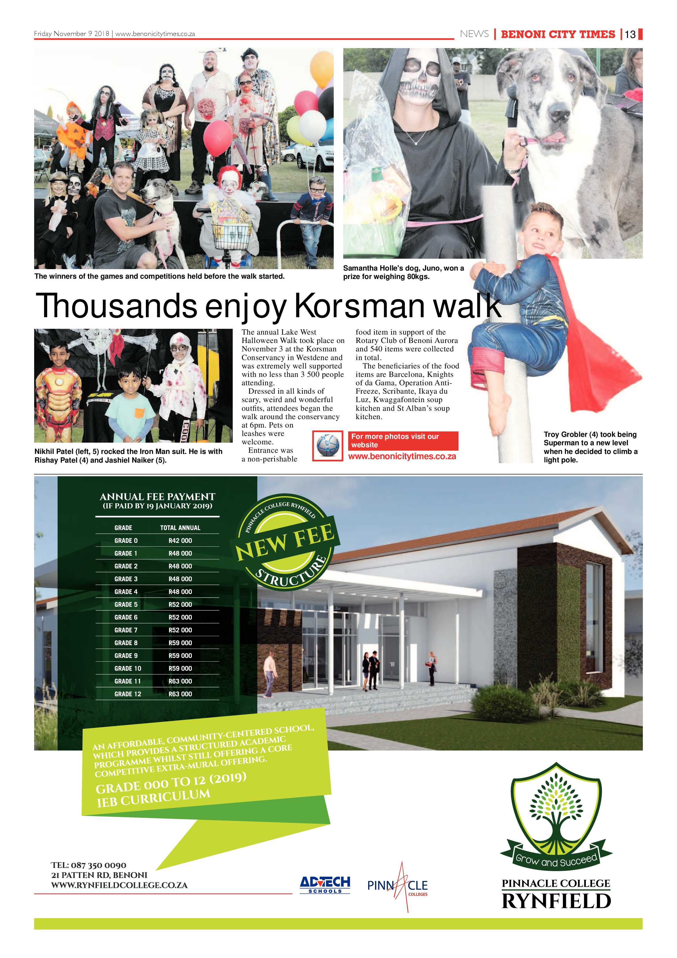 Benoni City Times 08 November 2018 page 13