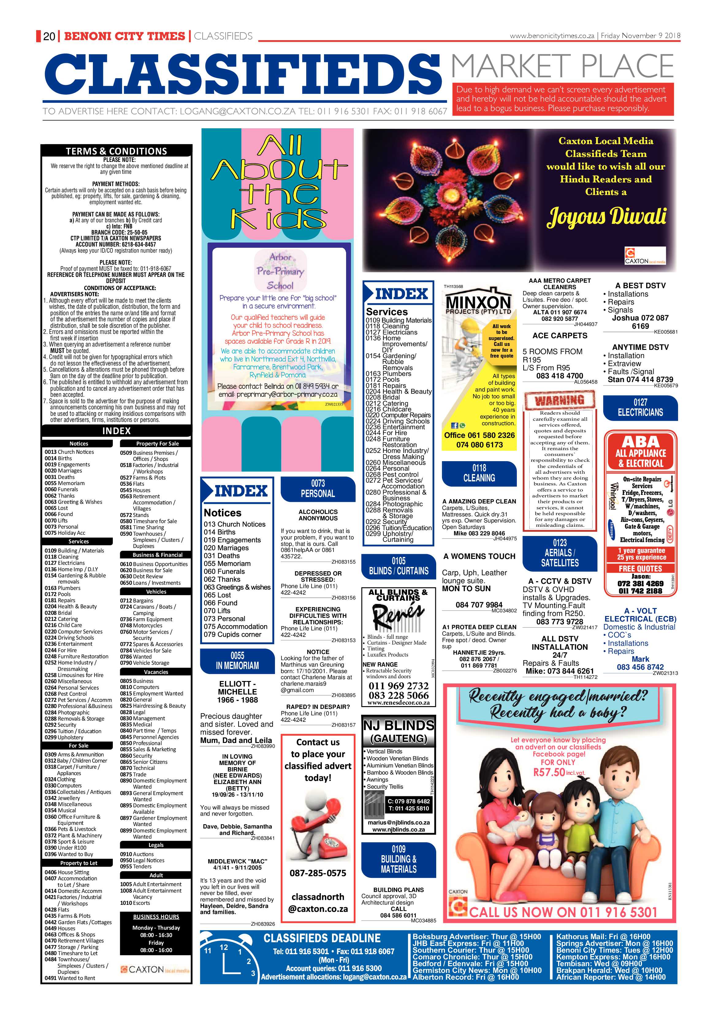Benoni City Times 08 November 2018 page 20
