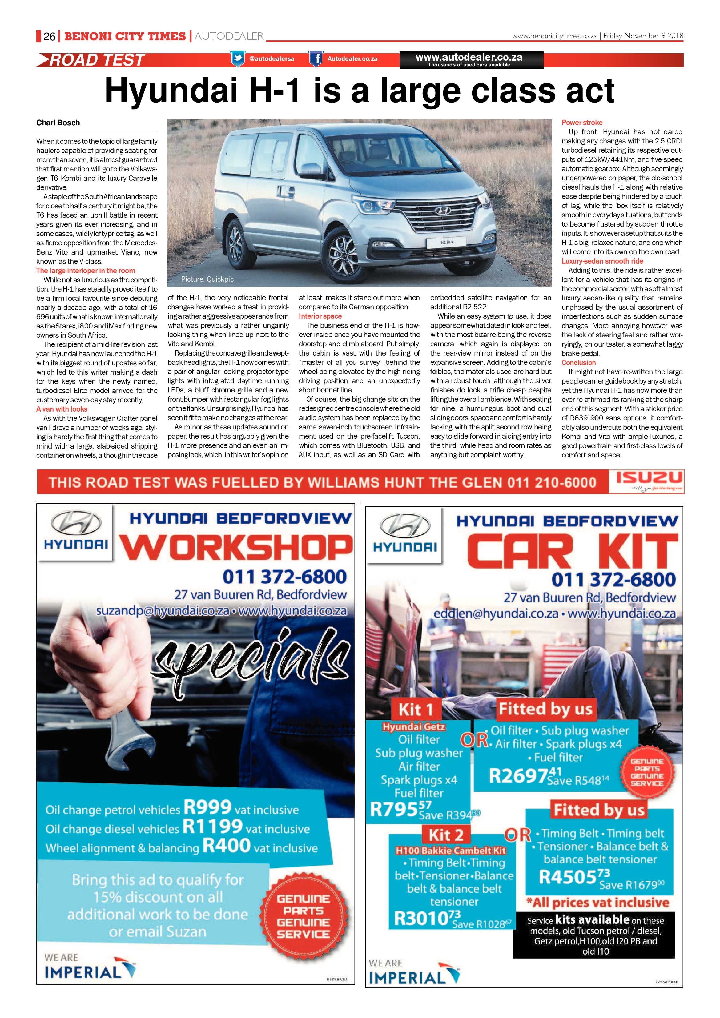 Benoni City Times 08 November 2018 page 26