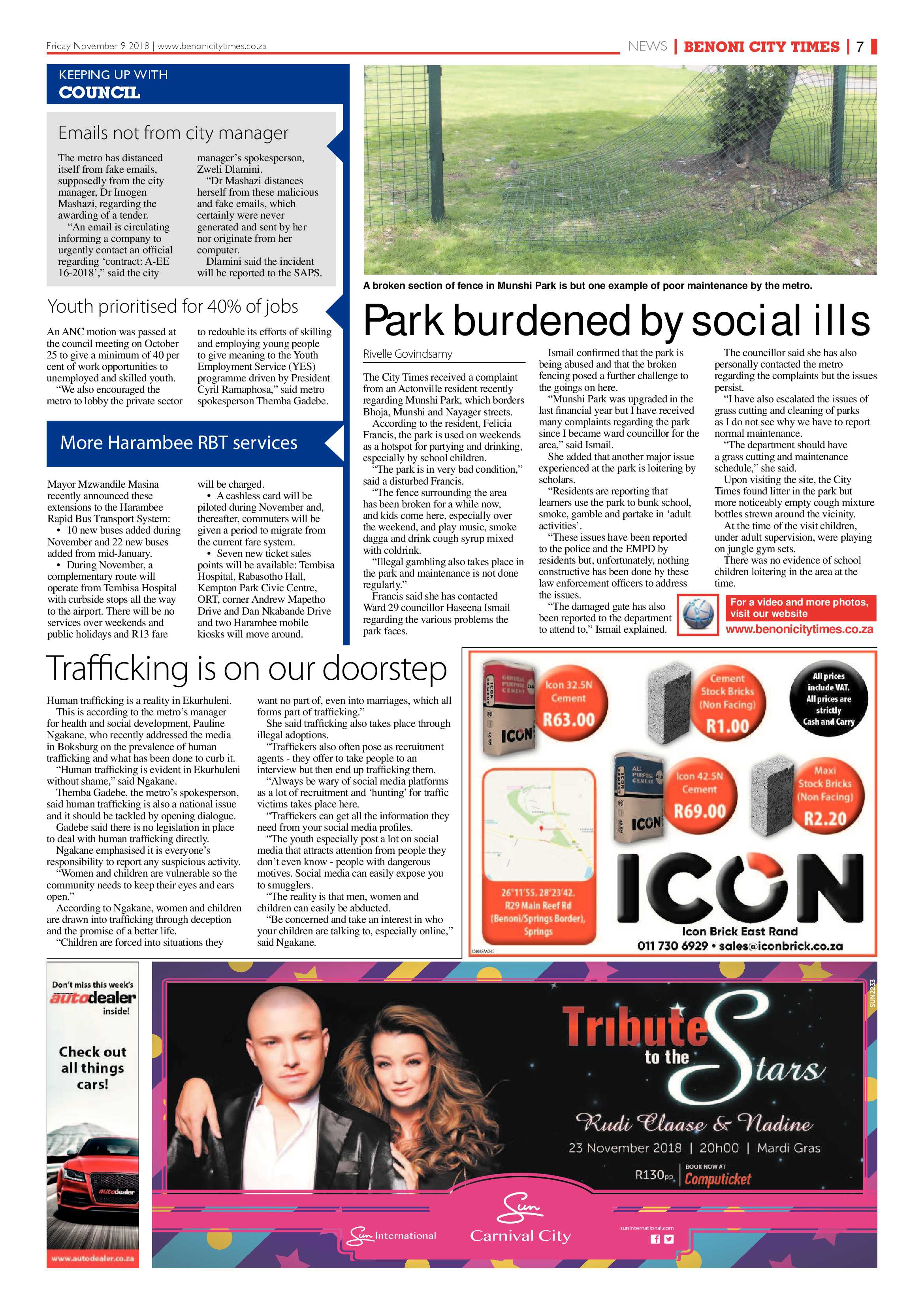 Benoni City Times 08 November 2018 page 7