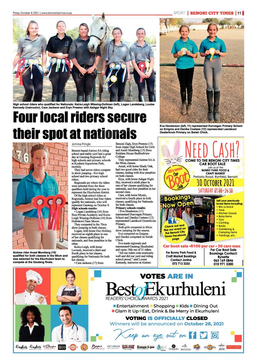Benoni City Times 08 October 2021 page 11
