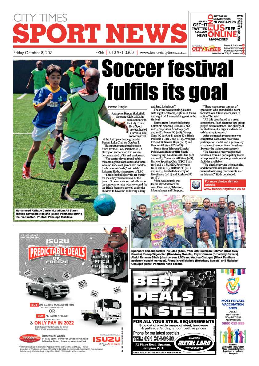 Benoni City Times 08 October 2021 page 12