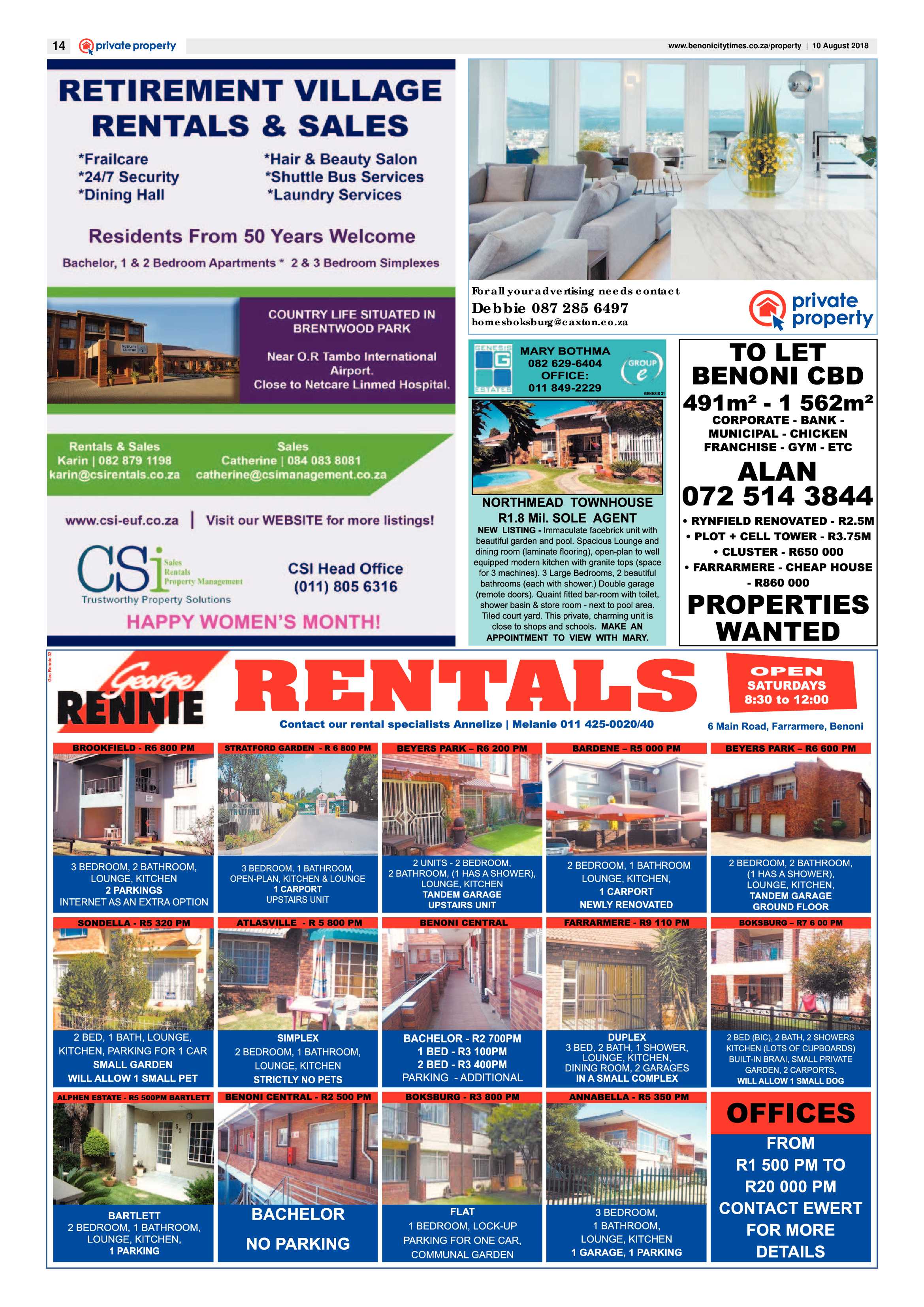 Benoni City Times 09 August 2018 page 14