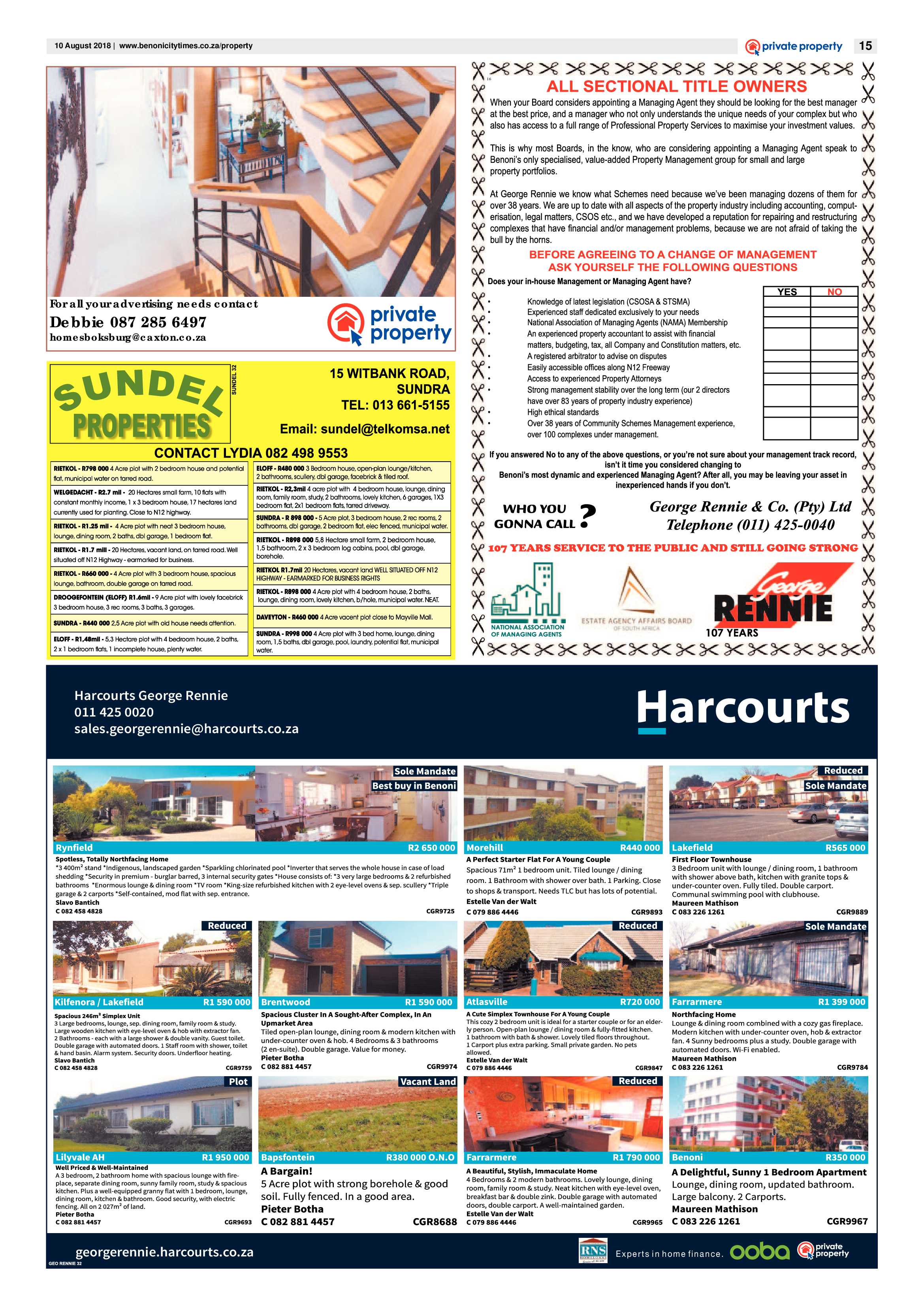 Benoni City Times 09 August 2018 page 15