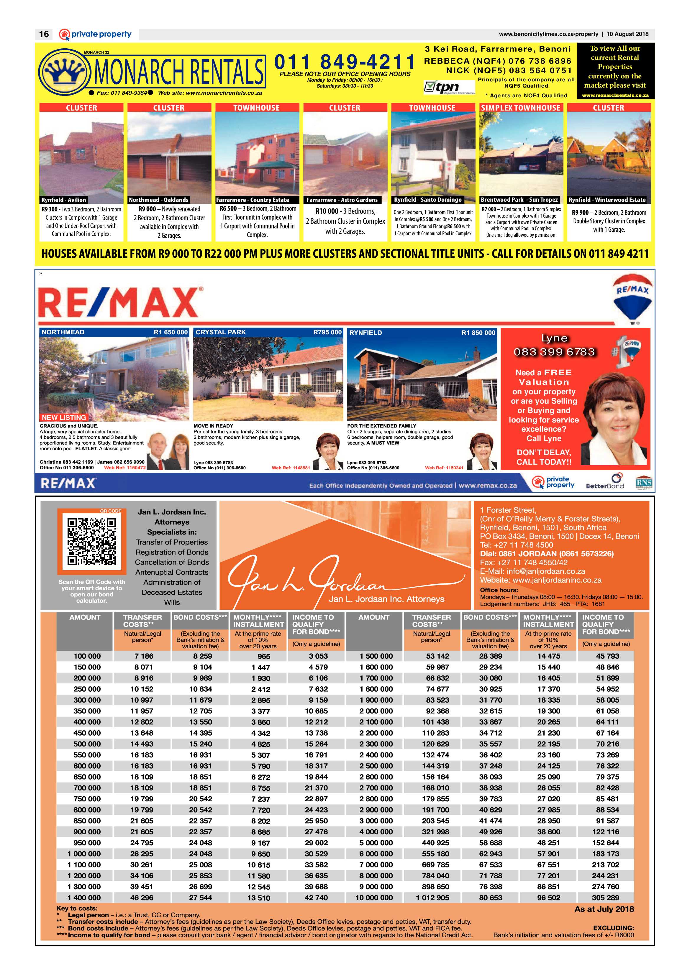 Benoni City Times 09 August 2018 page 16