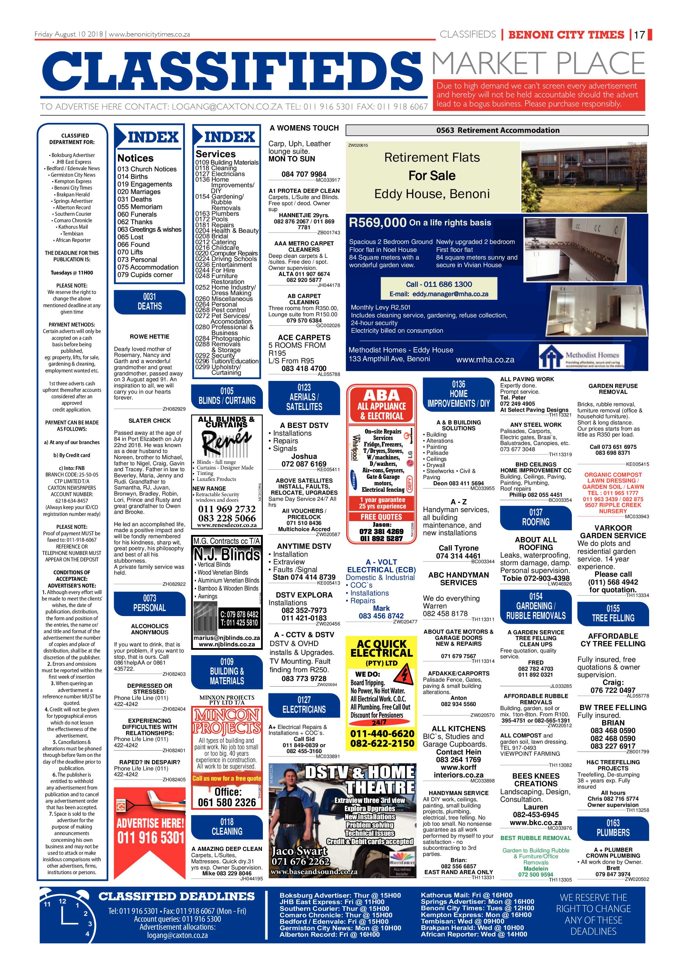 Benoni City Times 09 August 2018 page 17