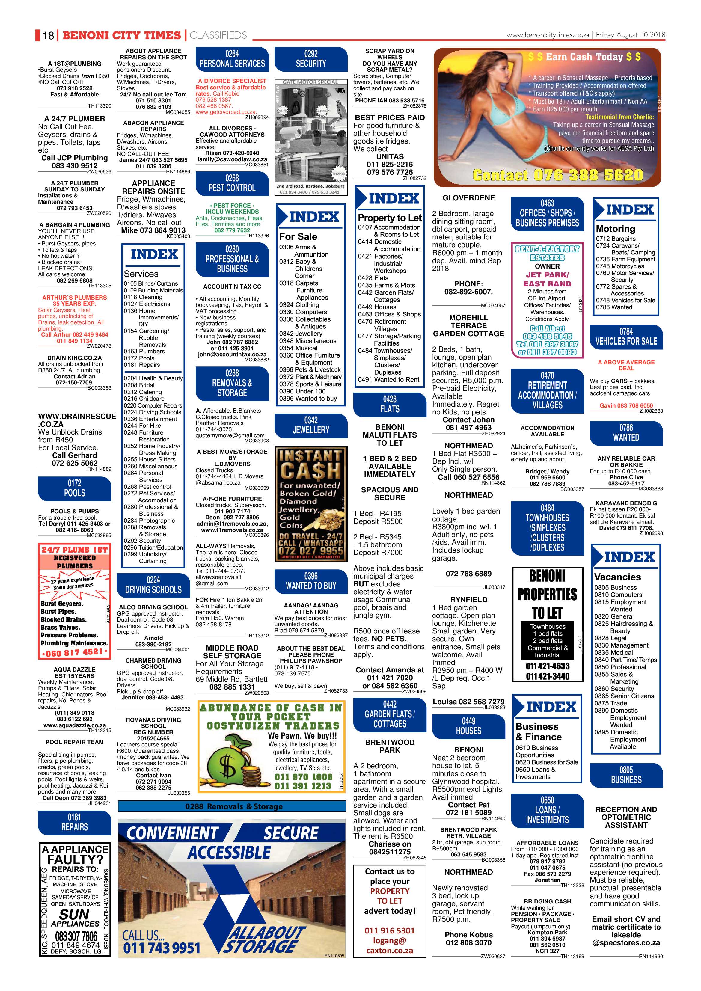 Benoni City Times 09 August 2018 page 18