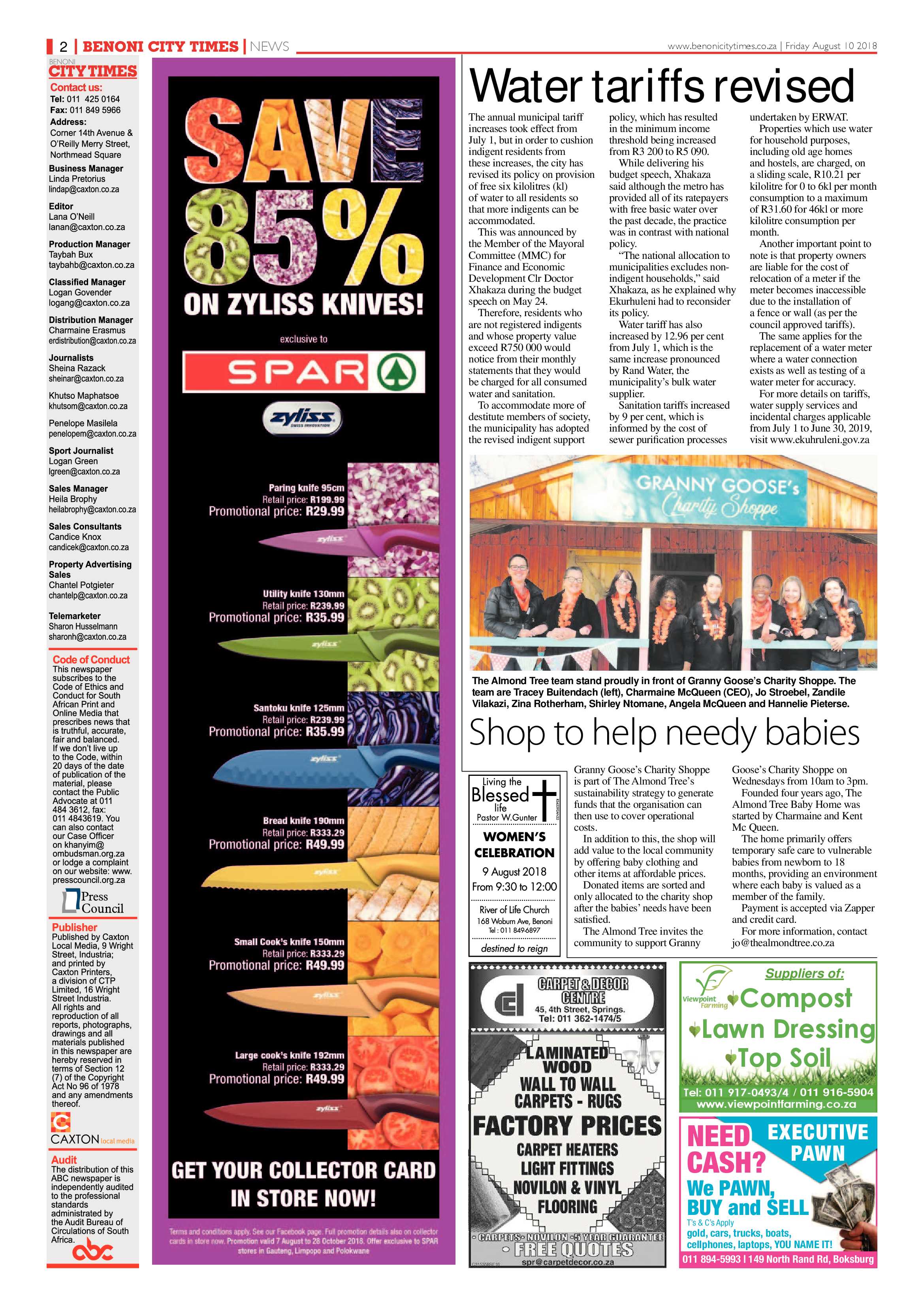 Benoni City Times 09 August 2018 page 2