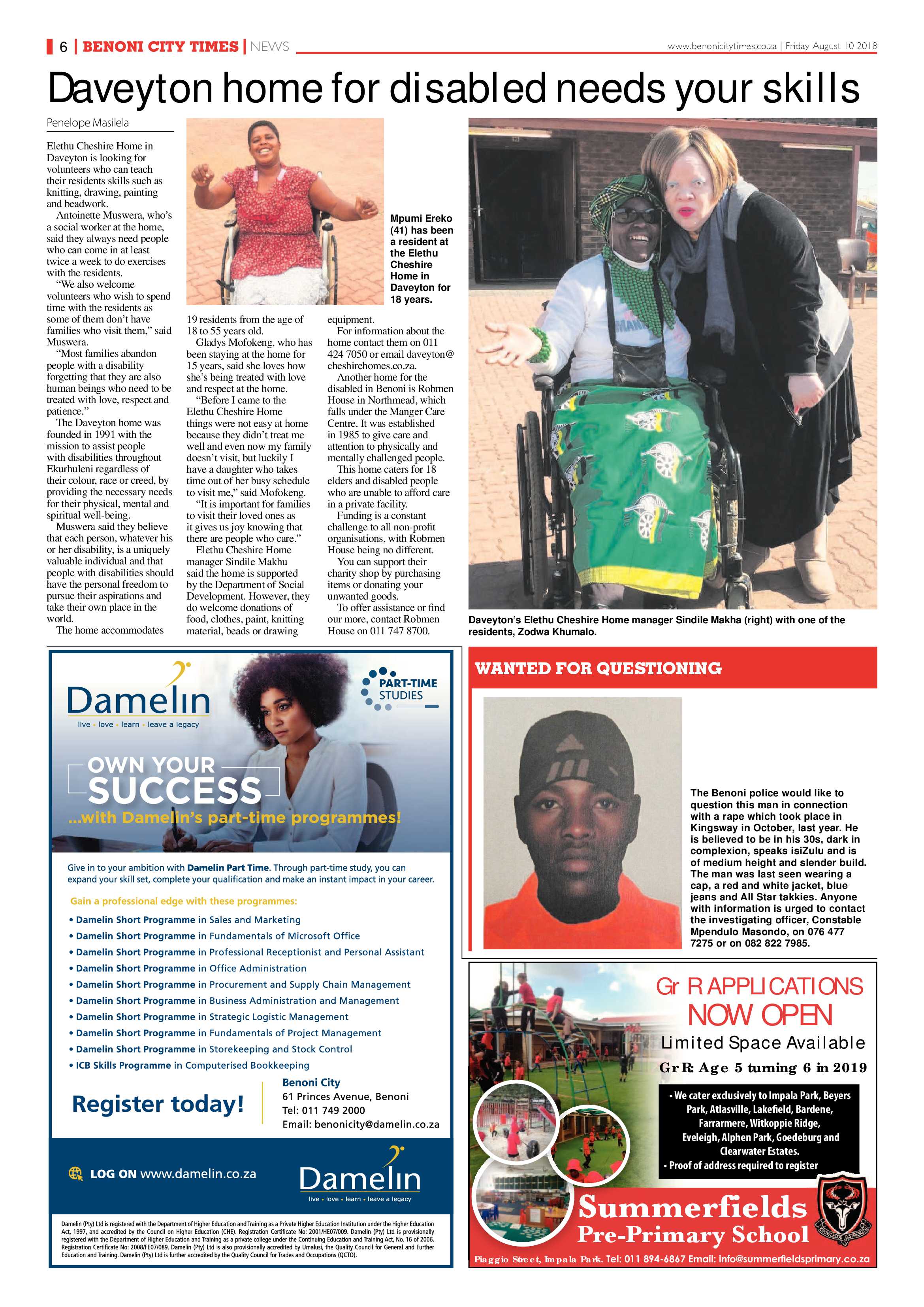 Benoni City Times 09 August 2018 page 6
