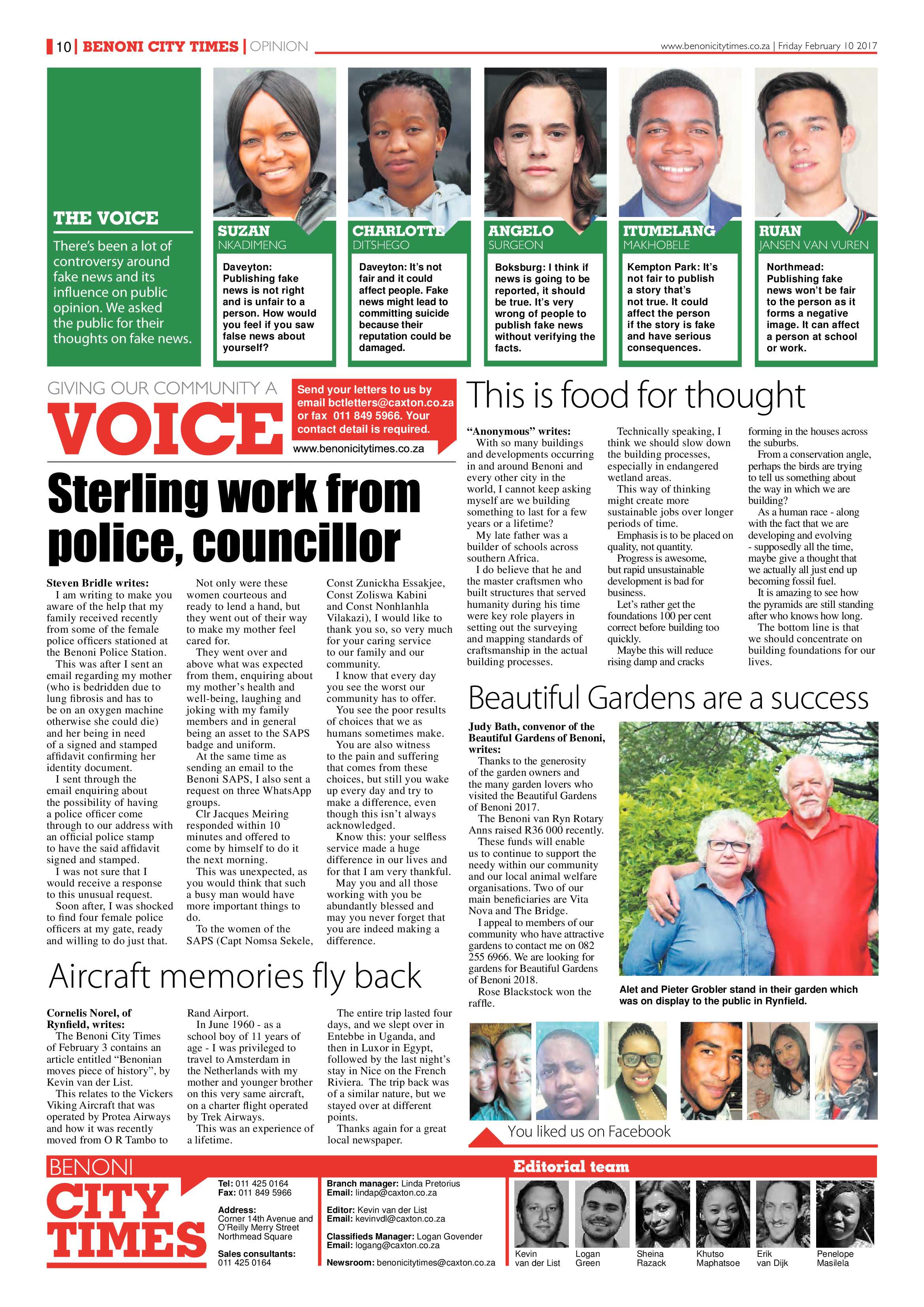 Benoni City Times 09 February 2017 page 10