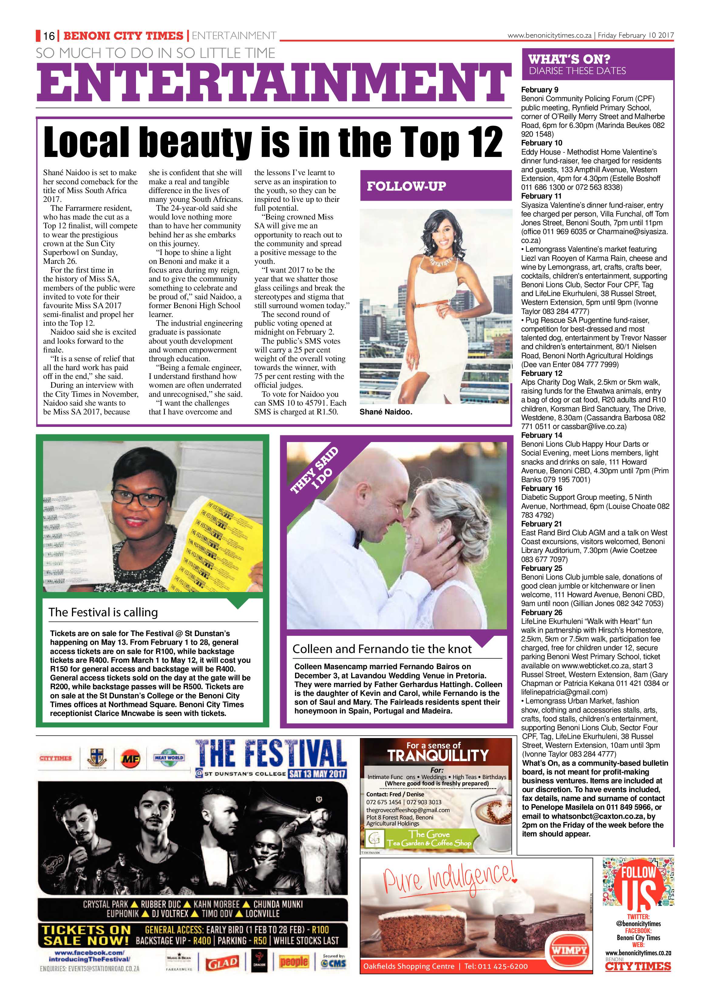 Benoni City Times 09 February 2017 page 16