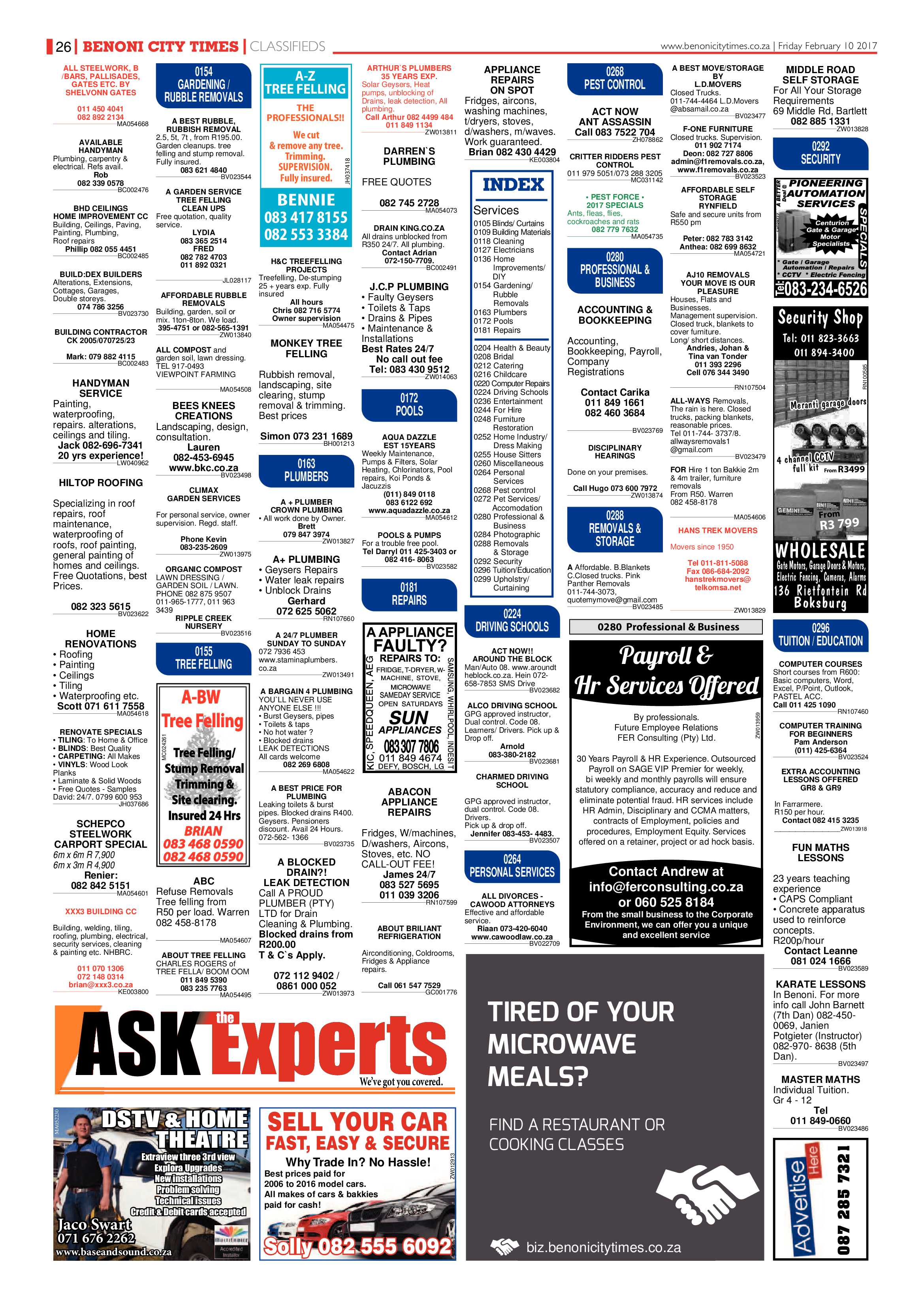 Benoni City Times 09 February 2017 page 26