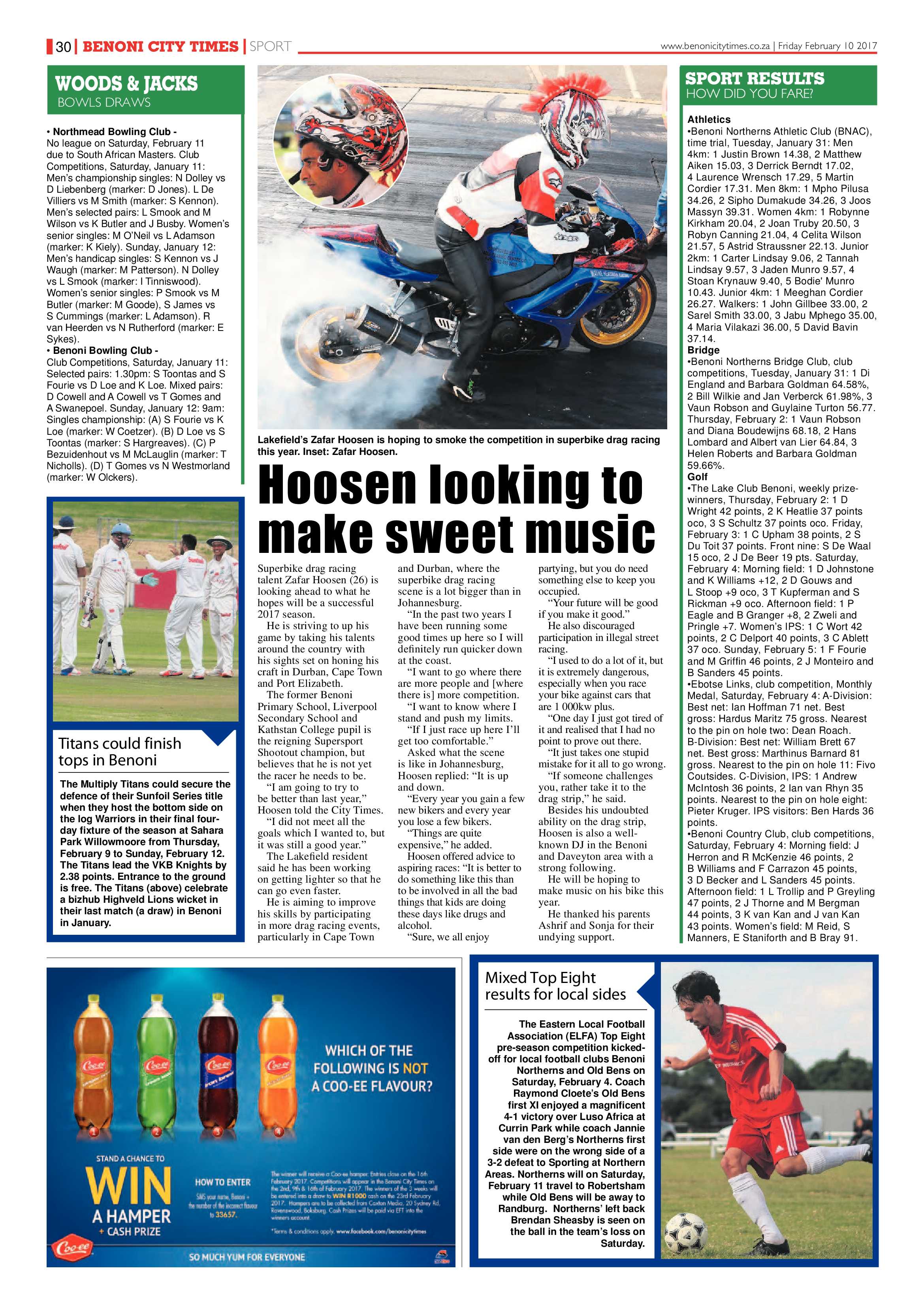Benoni City Times 09 February 2017 page 30