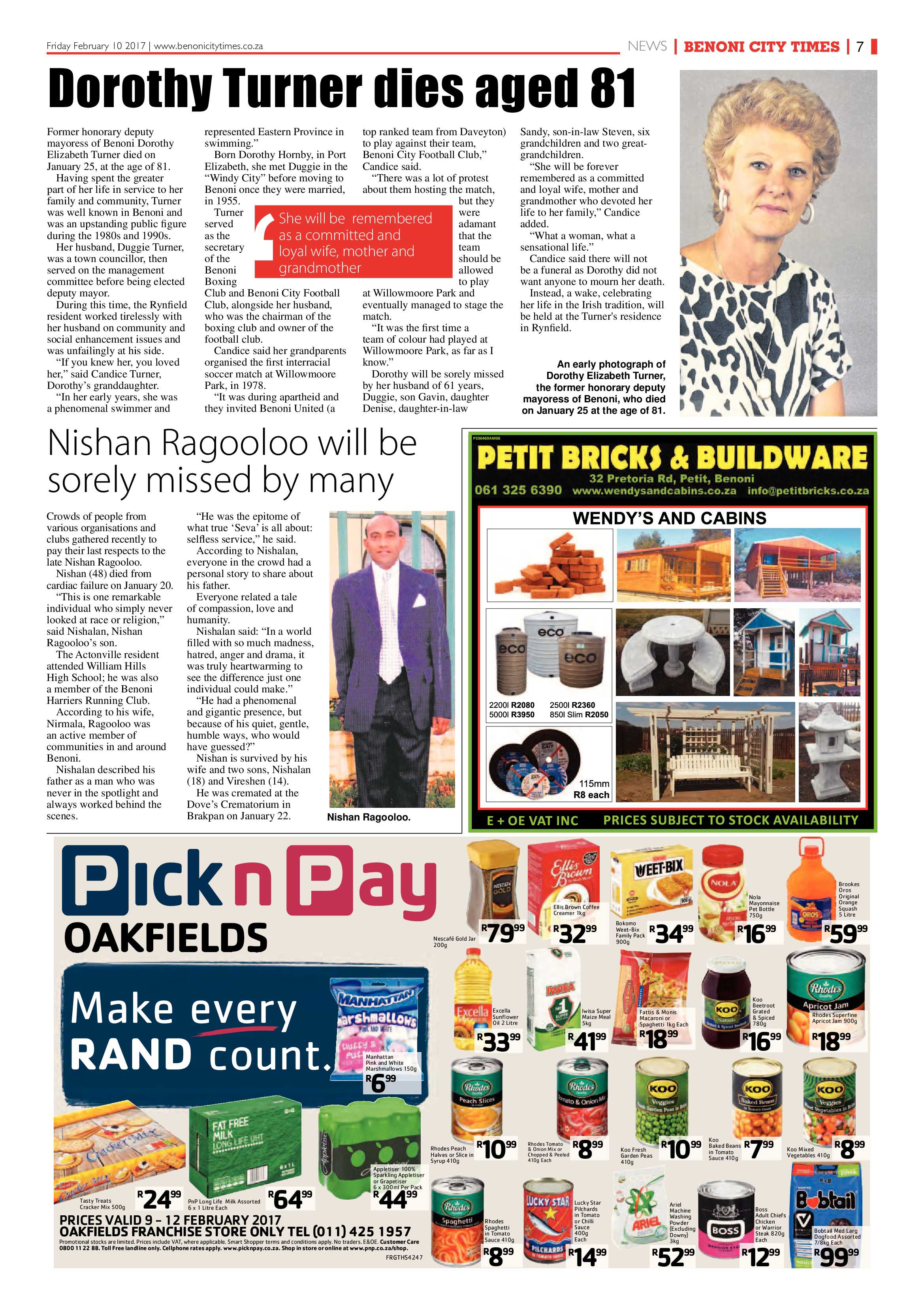 Benoni City Times 09 February 2017 page 7