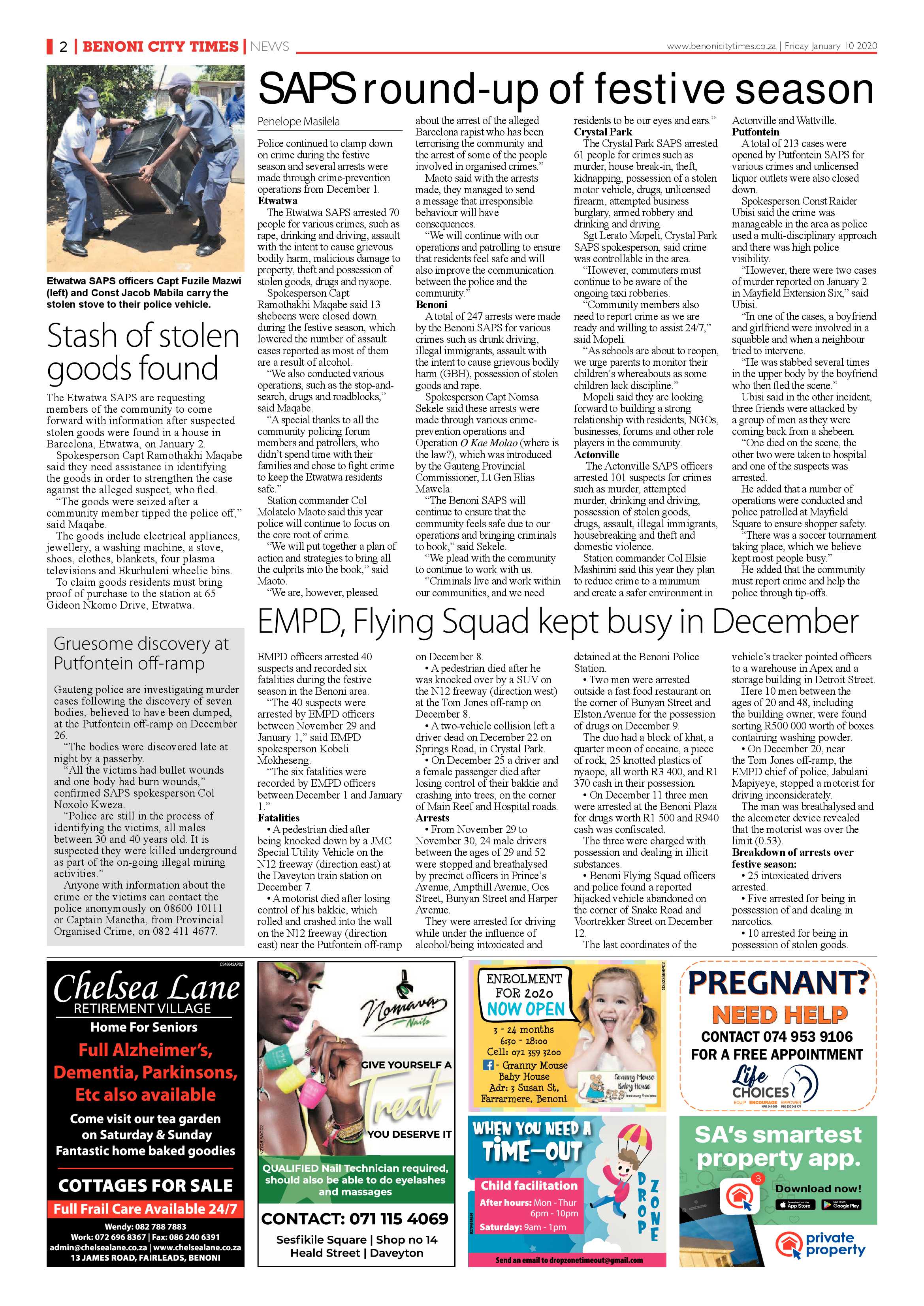 Benoni City Times 09 January 2020 page 2