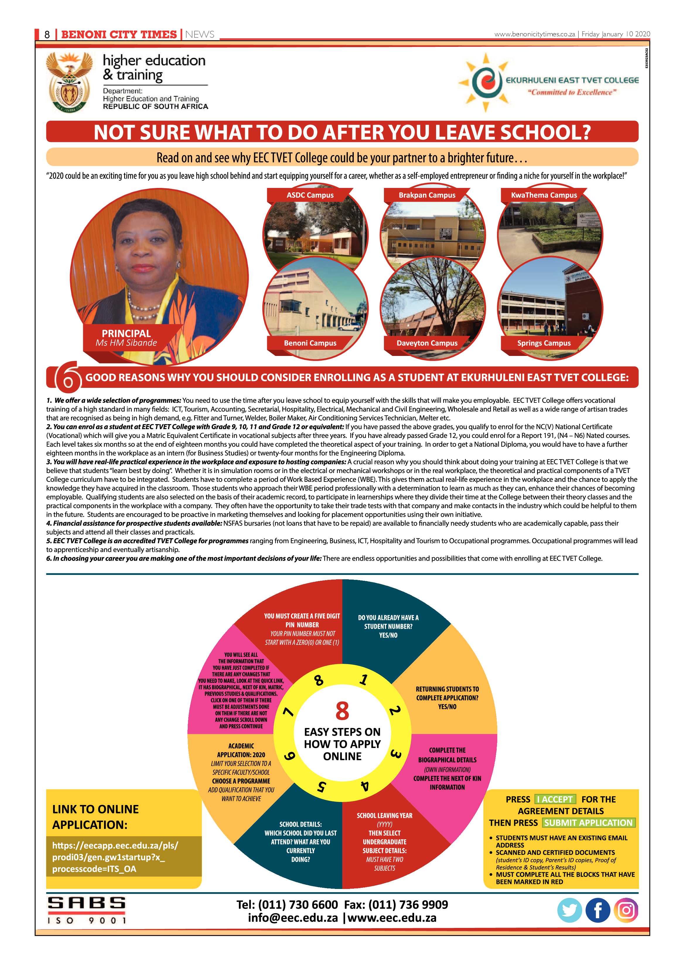 Benoni City Times 09 January 2020 page 8