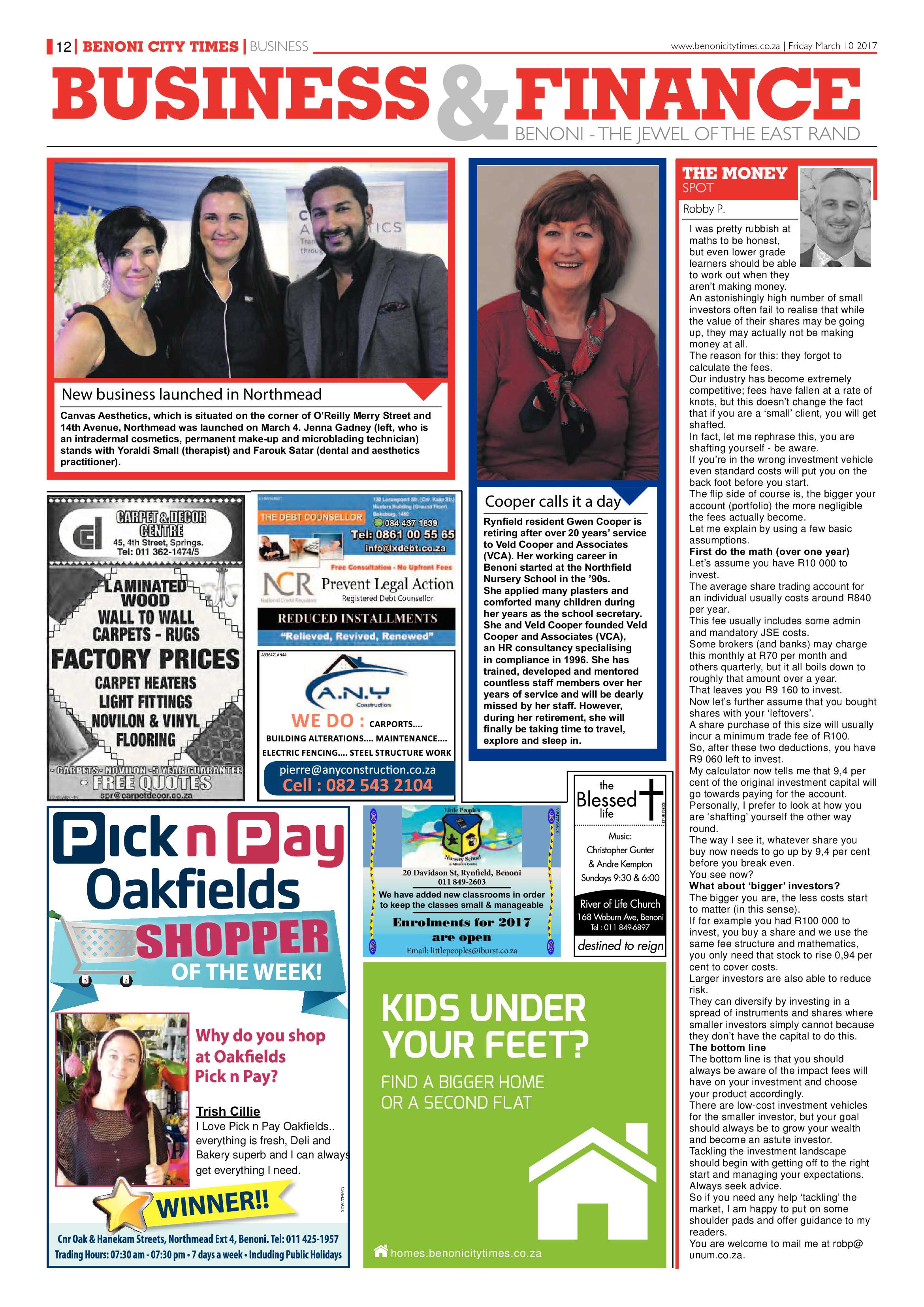 Benoni City Times 09 March 2017 page 12