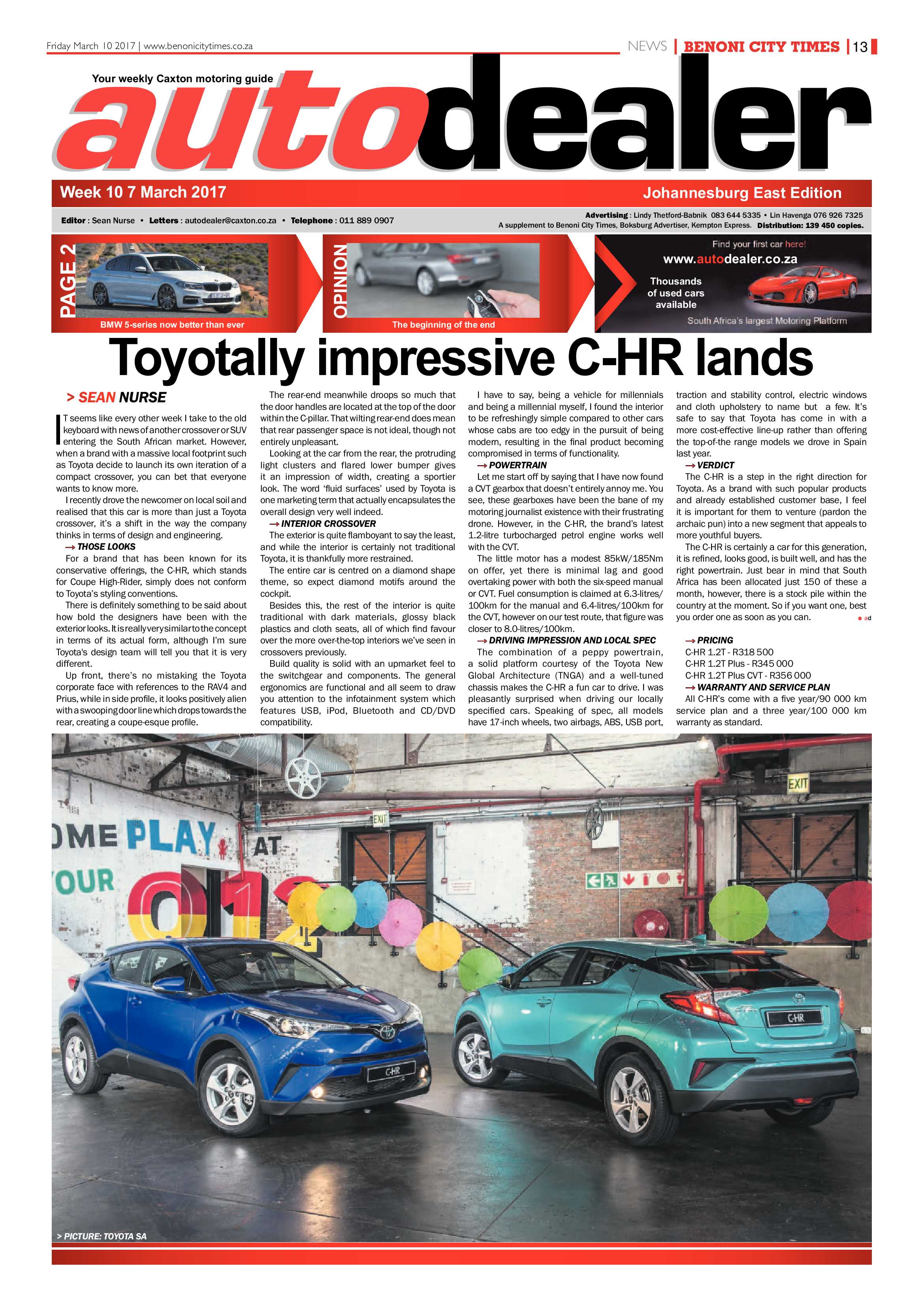 Benoni City Times 09 March 2017 page 13
