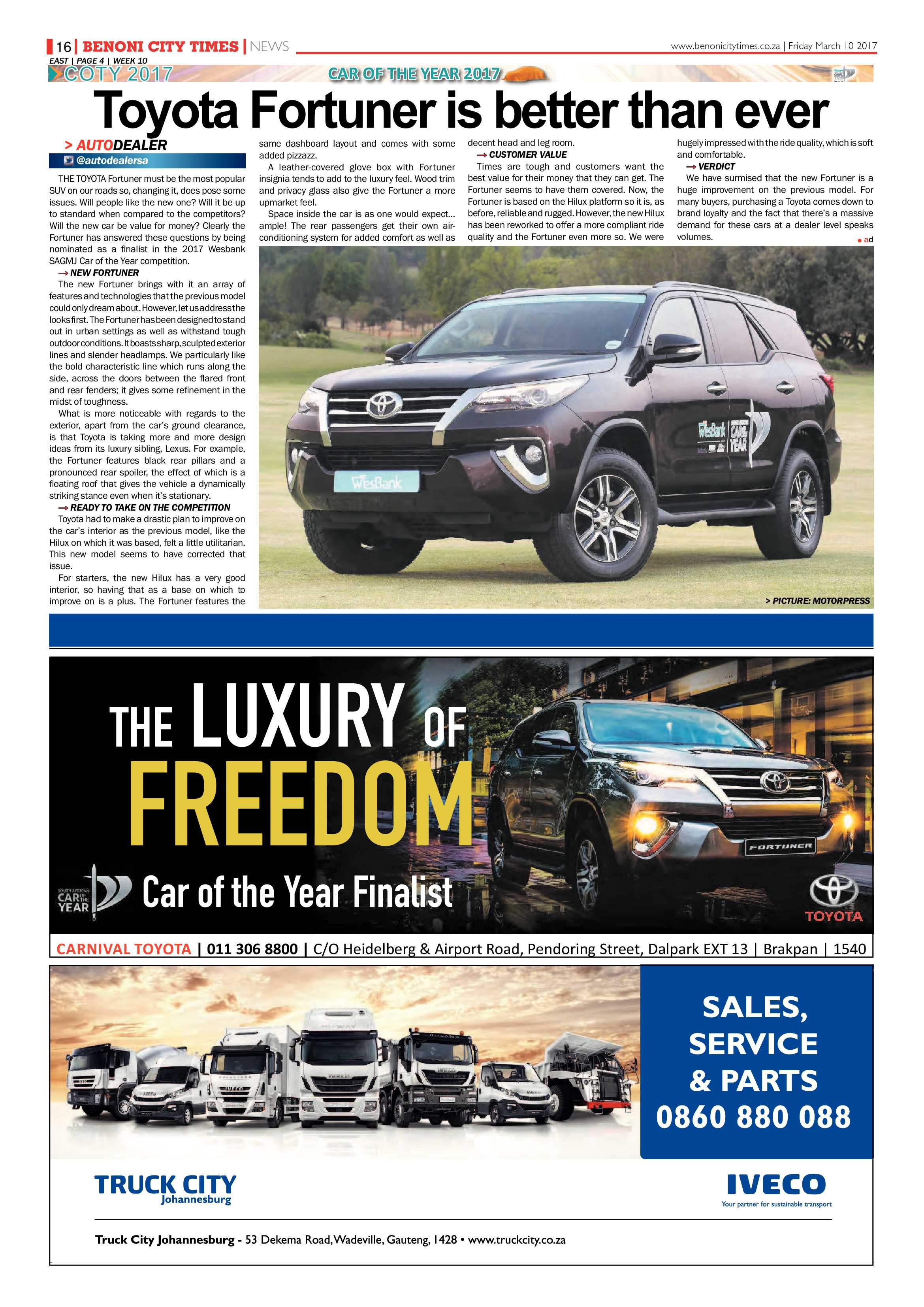 Benoni City Times 09 March 2017 page 16
