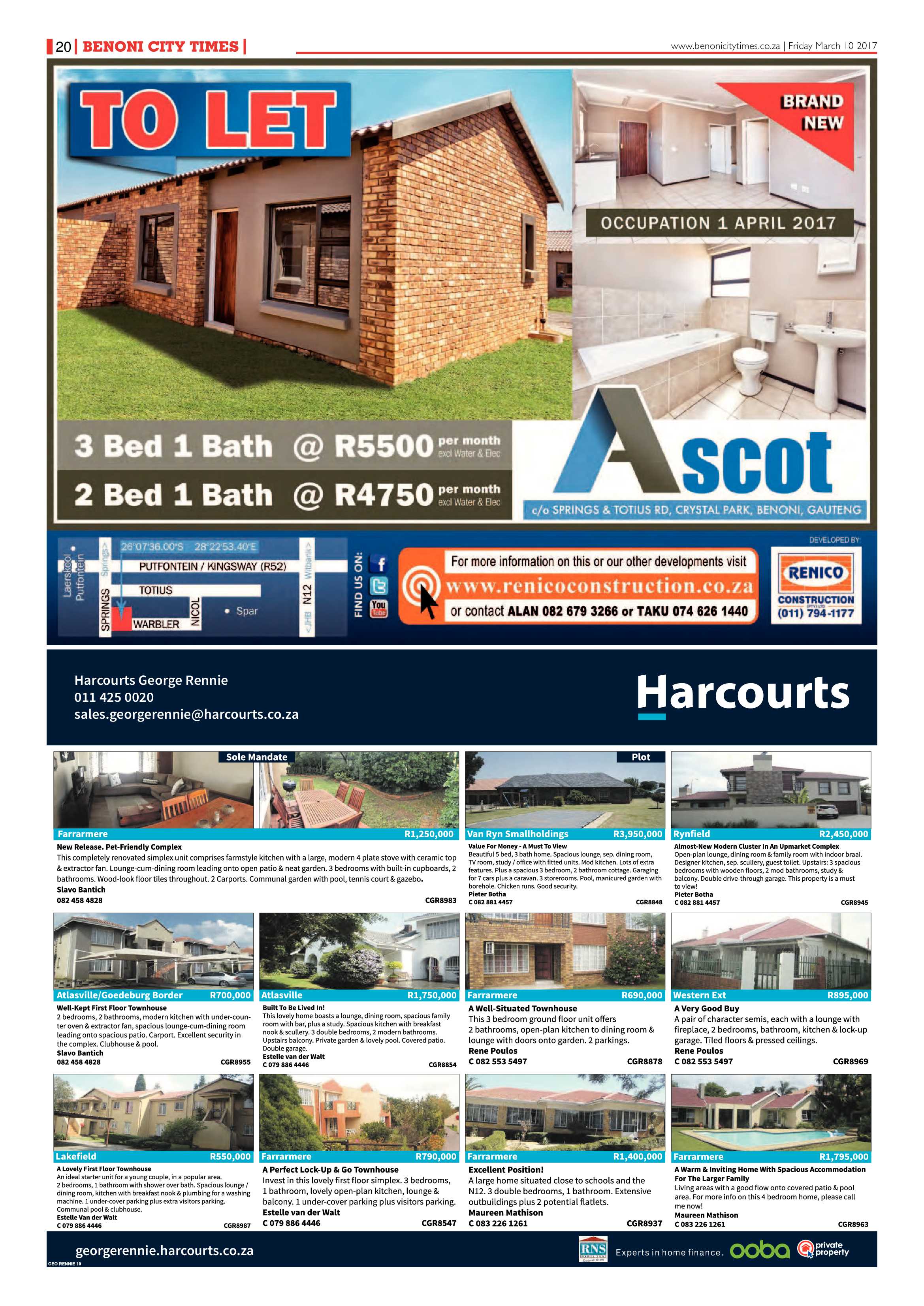 Benoni City Times 09 March 2017 page 20