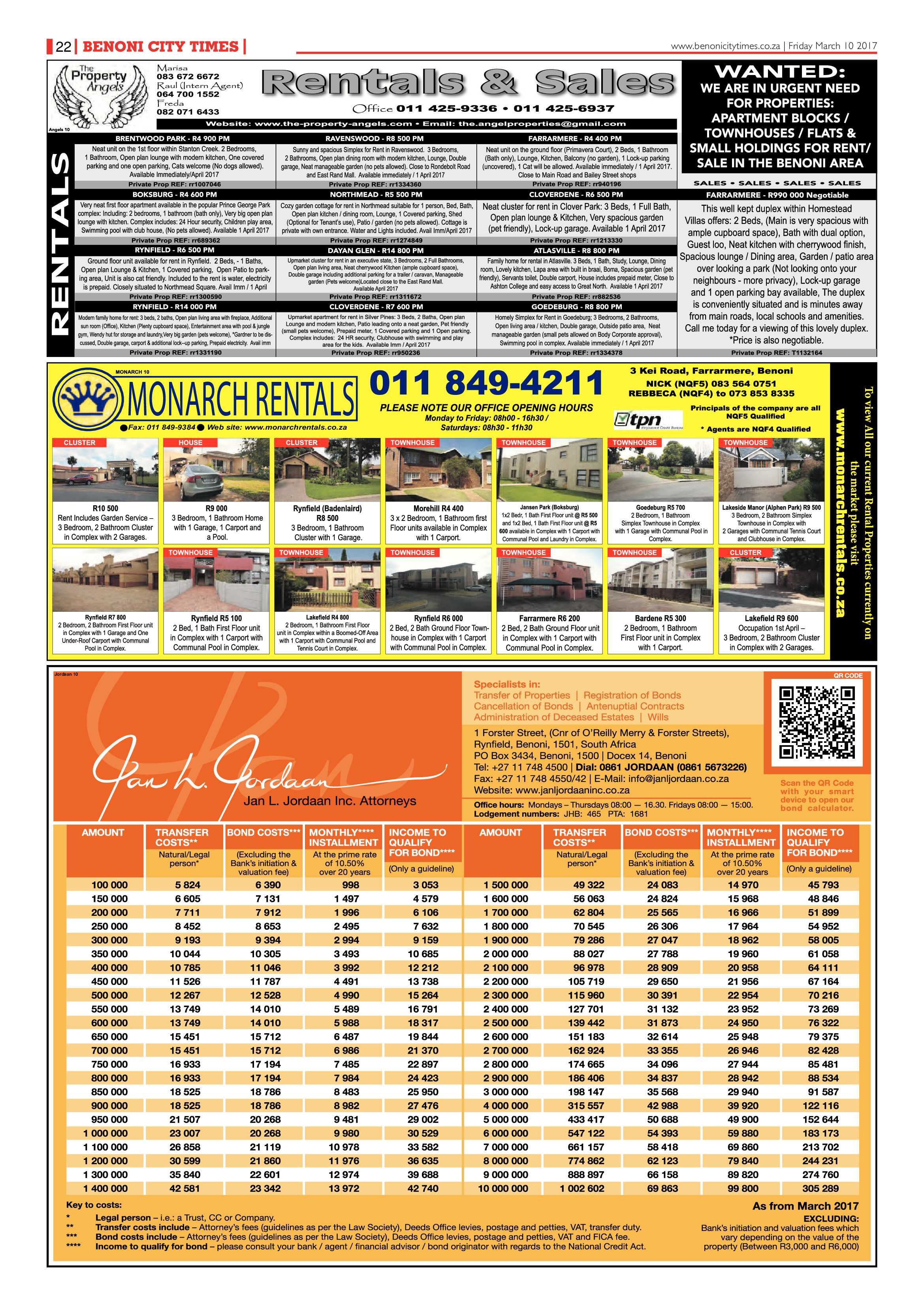 Benoni City Times 09 March 2017 page 22