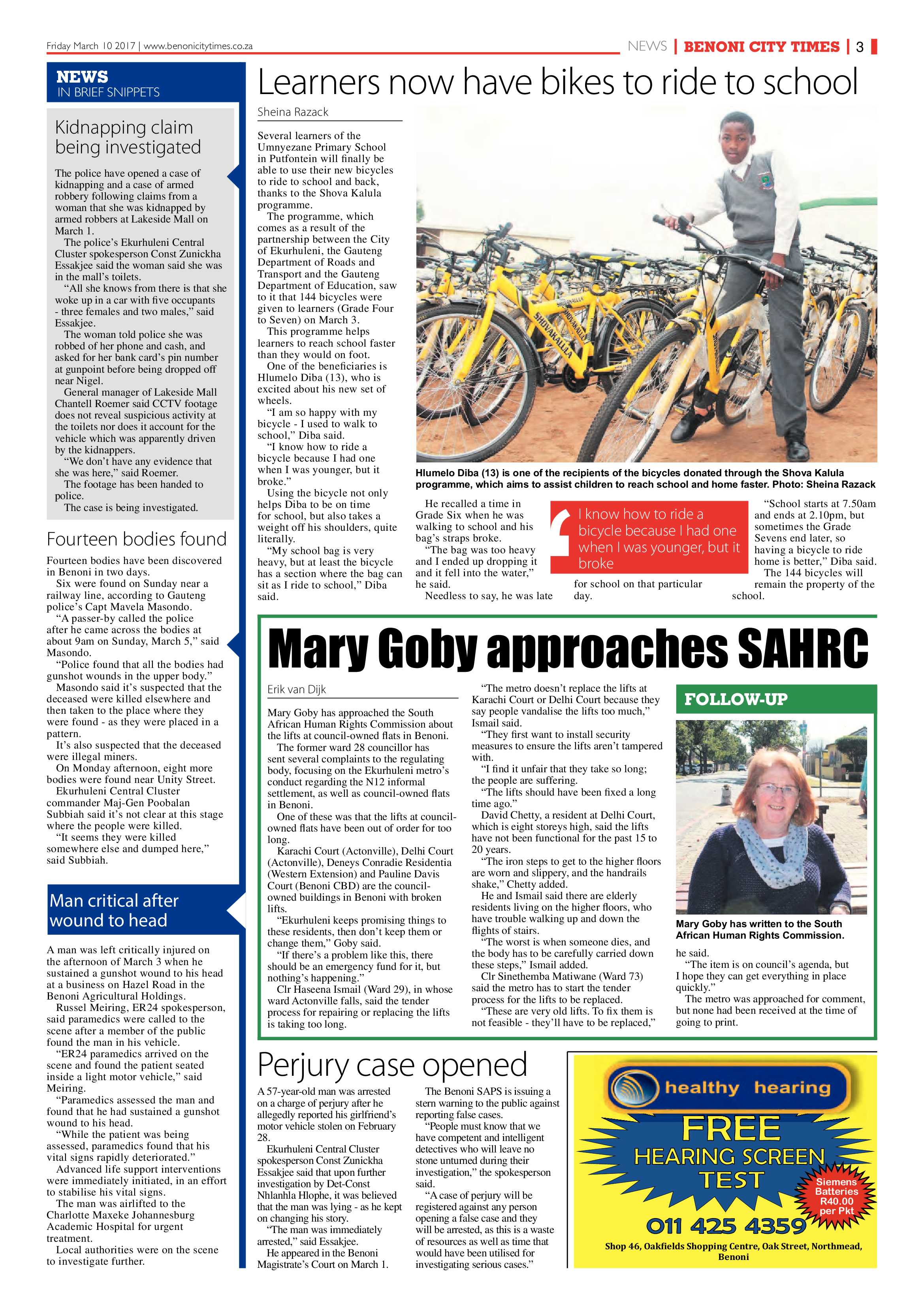 Benoni City Times 09 March 2017 page 3