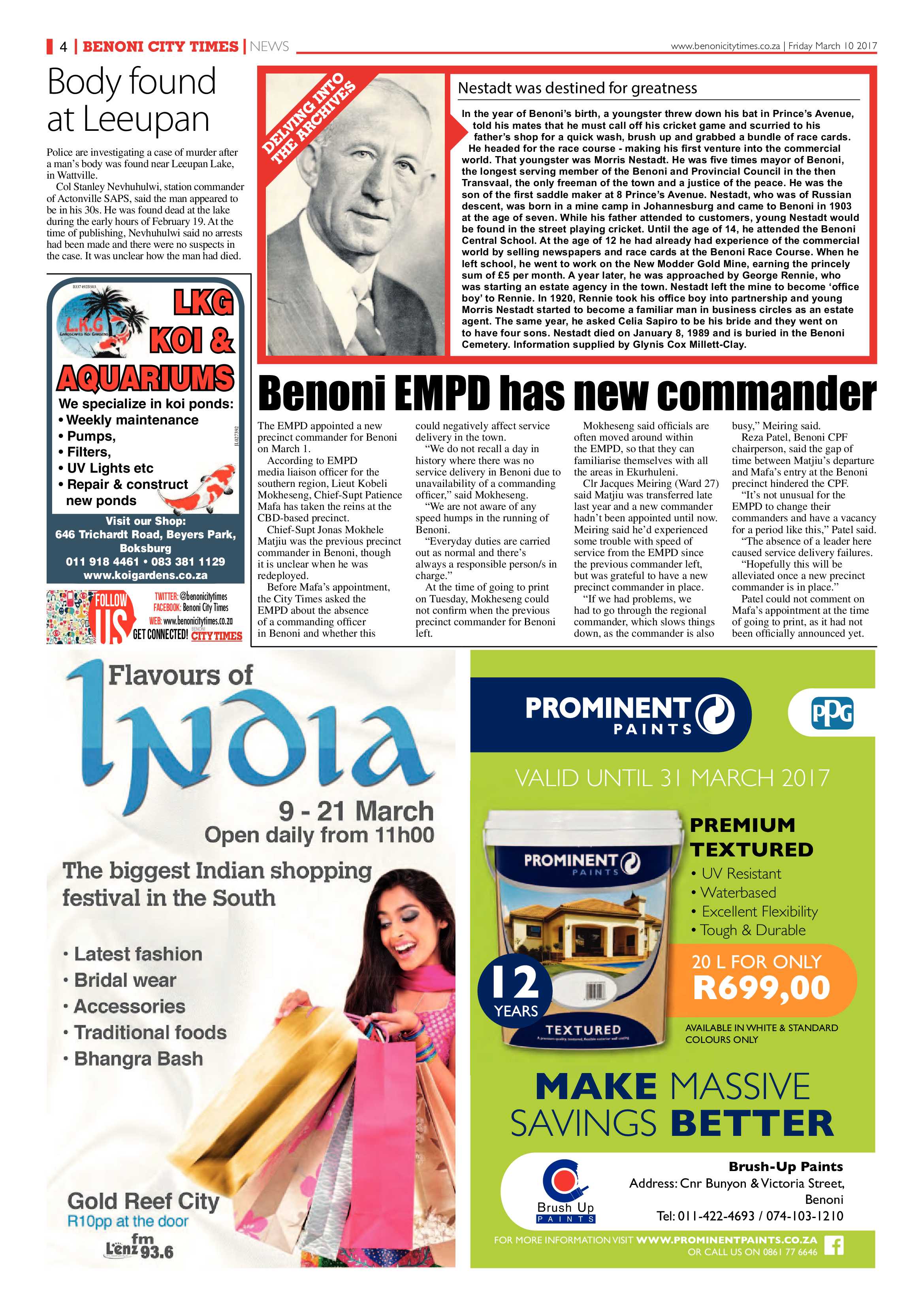 Benoni City Times 09 March 2017 page 4