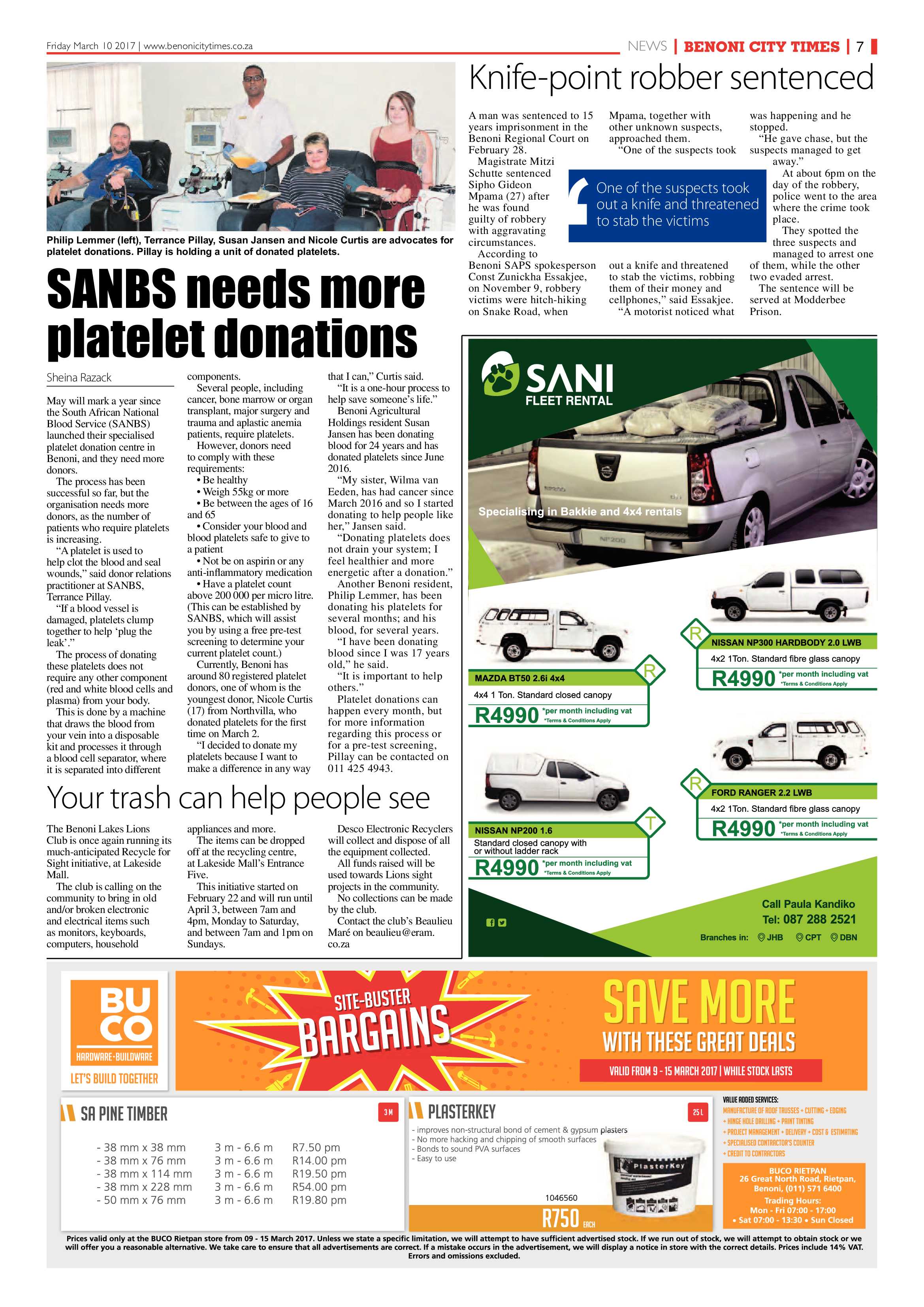 Benoni City Times 09 March 2017 page 7