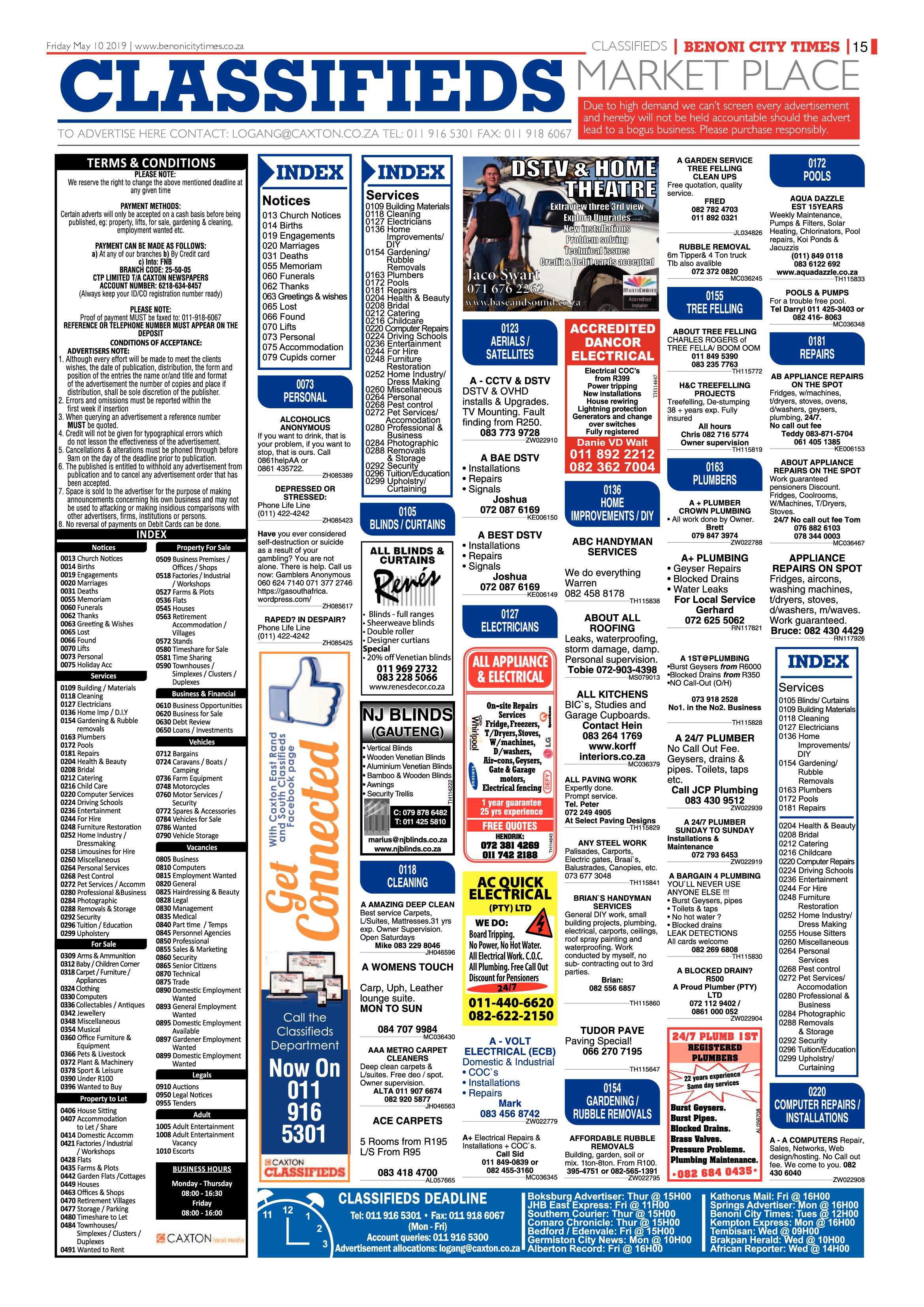 Benoni City Times 09 May 2019 page 15