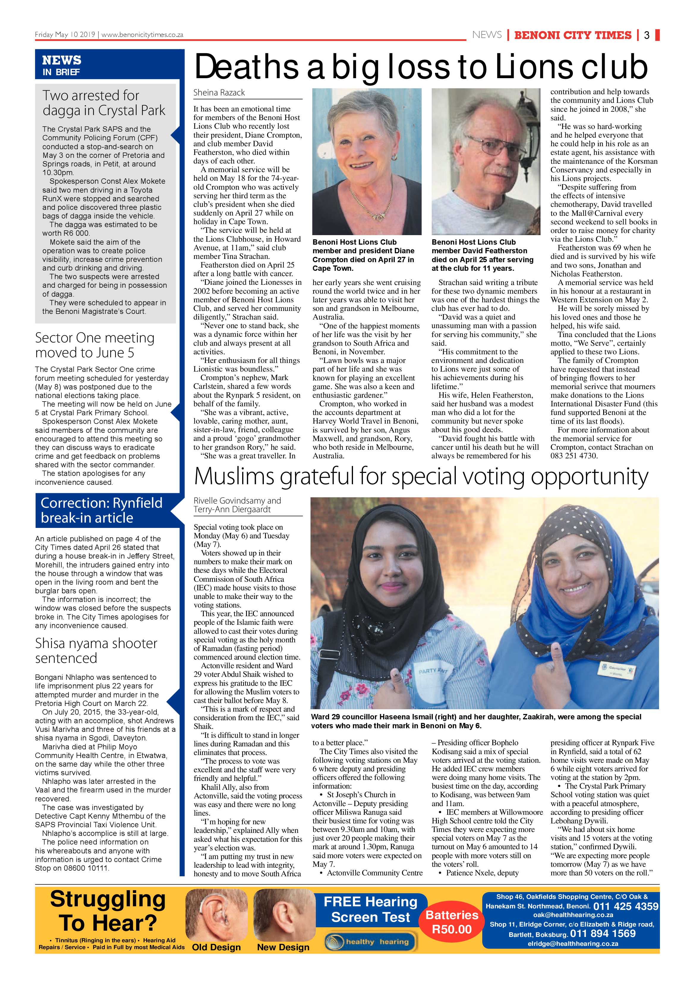 Benoni City Times 09 May 2019 page 3