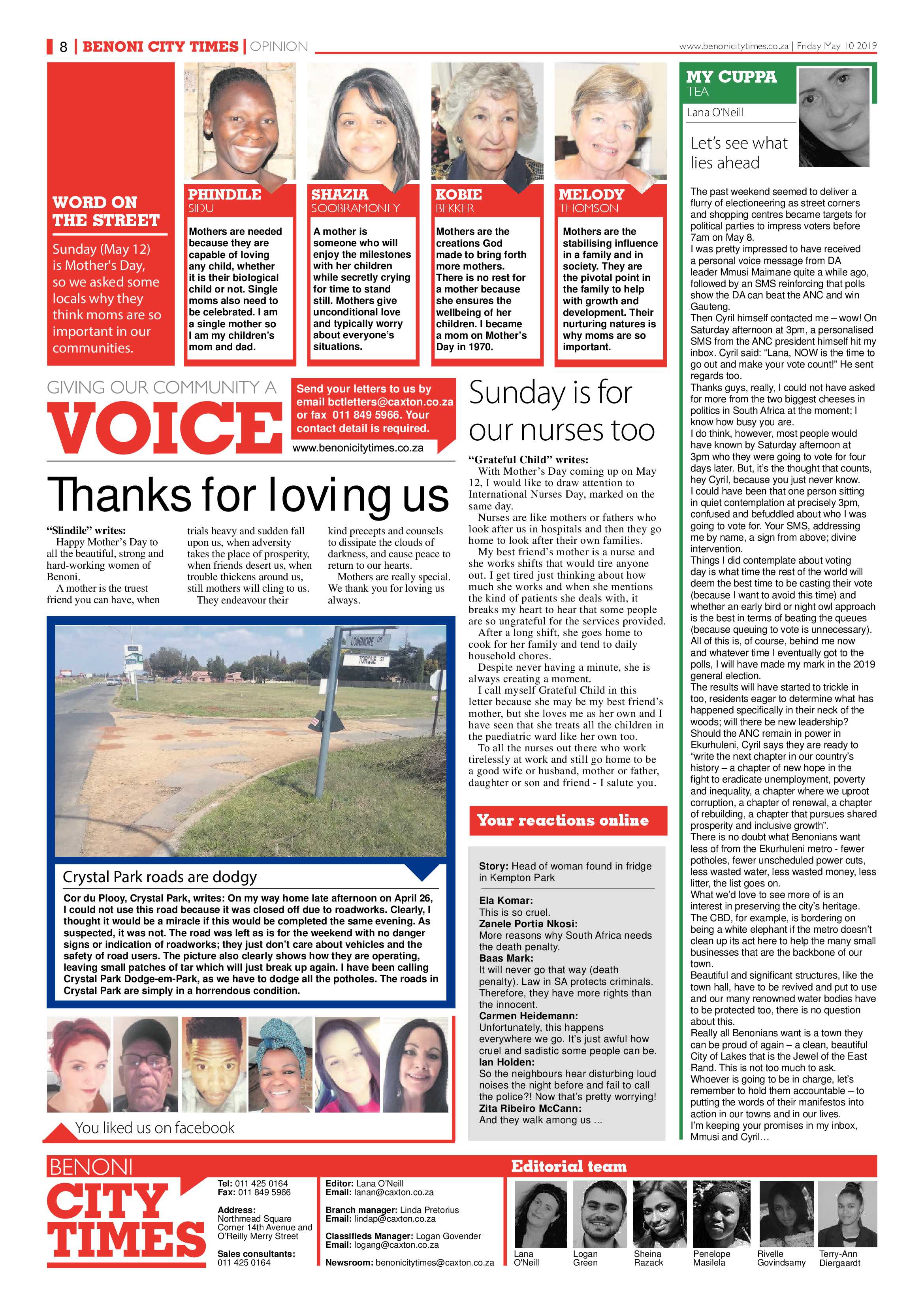 Benoni City Times 09 May 2019 page 8
