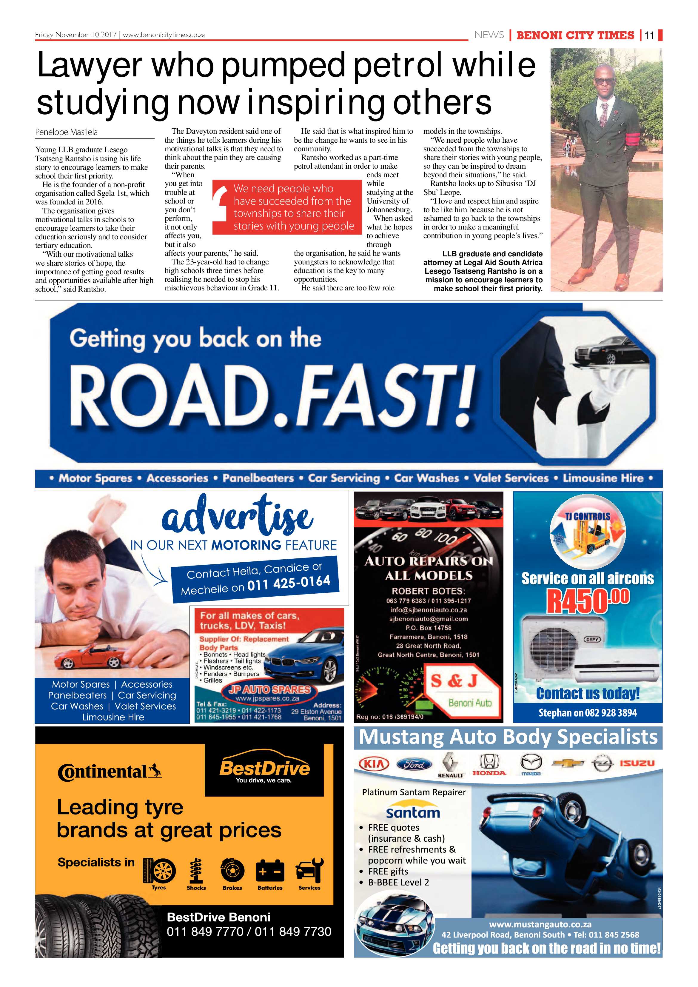 Benoni City Times 09 November 2017 page 11