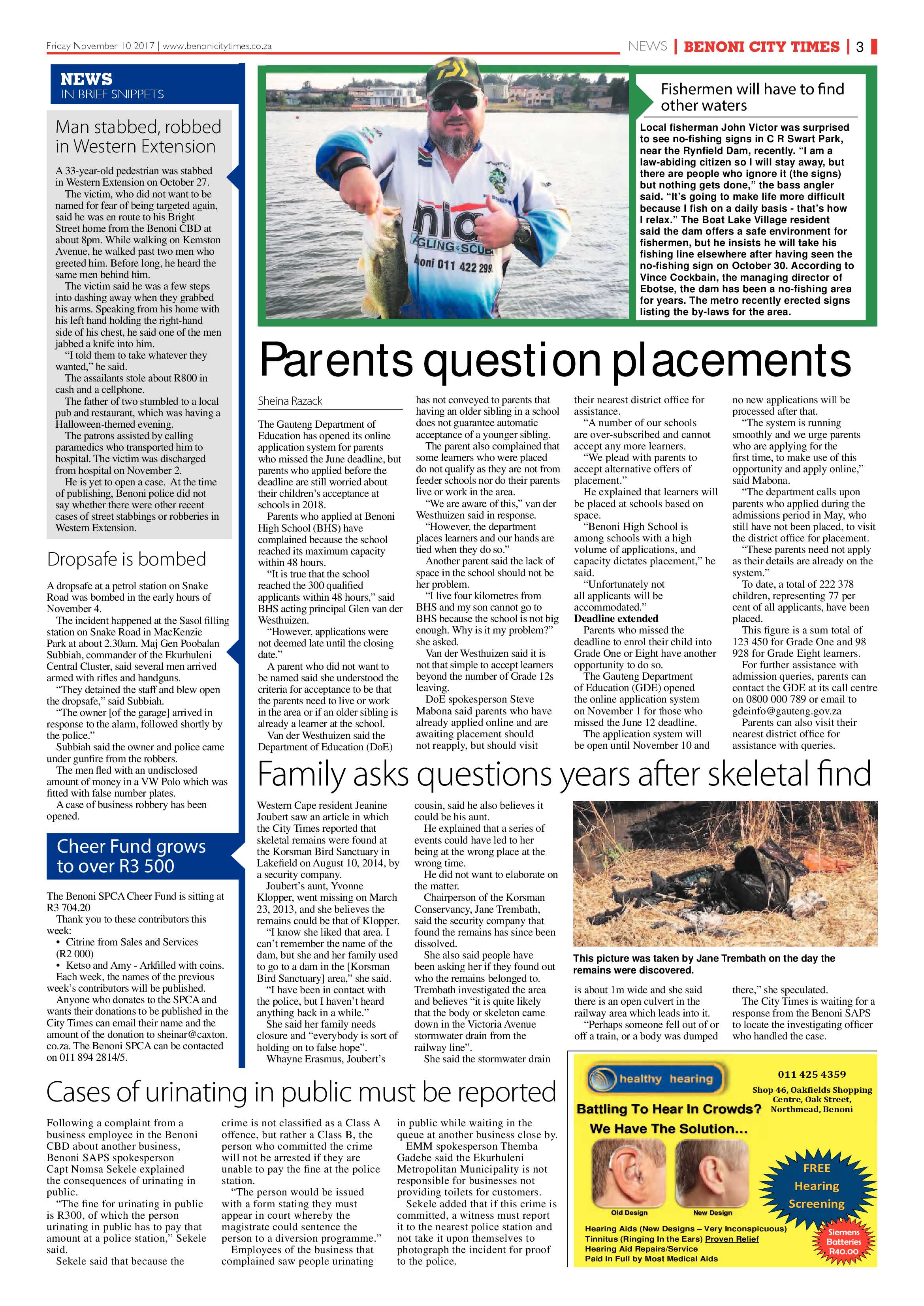 Benoni City Times 09 November 2017 page 3